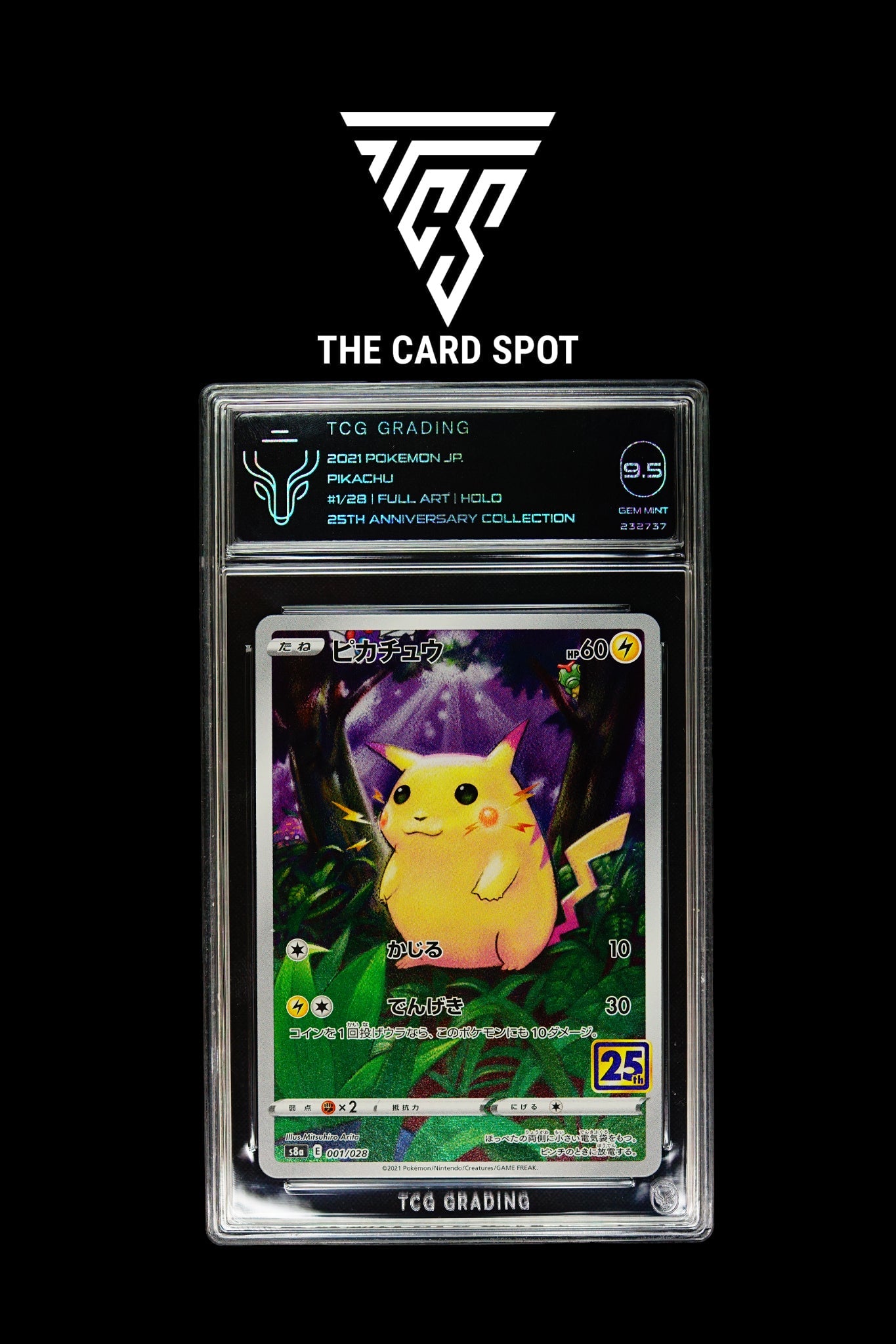 001/028 - Pikachu TCG 9.5