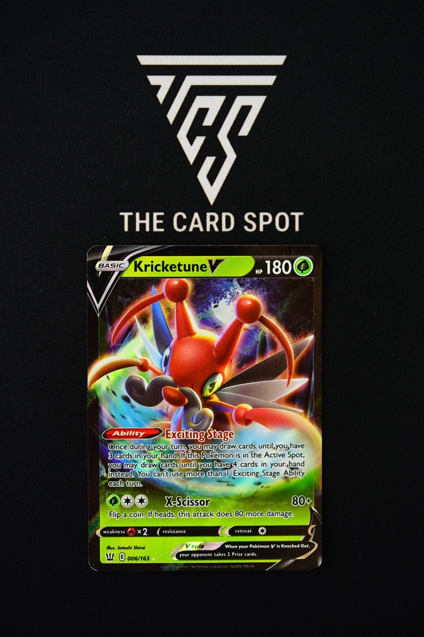 Pokemon TCG Battle Styles 006/163 Kricketune V Card Pokemon TCG Battle Styles 006/163 Kricketune V Card