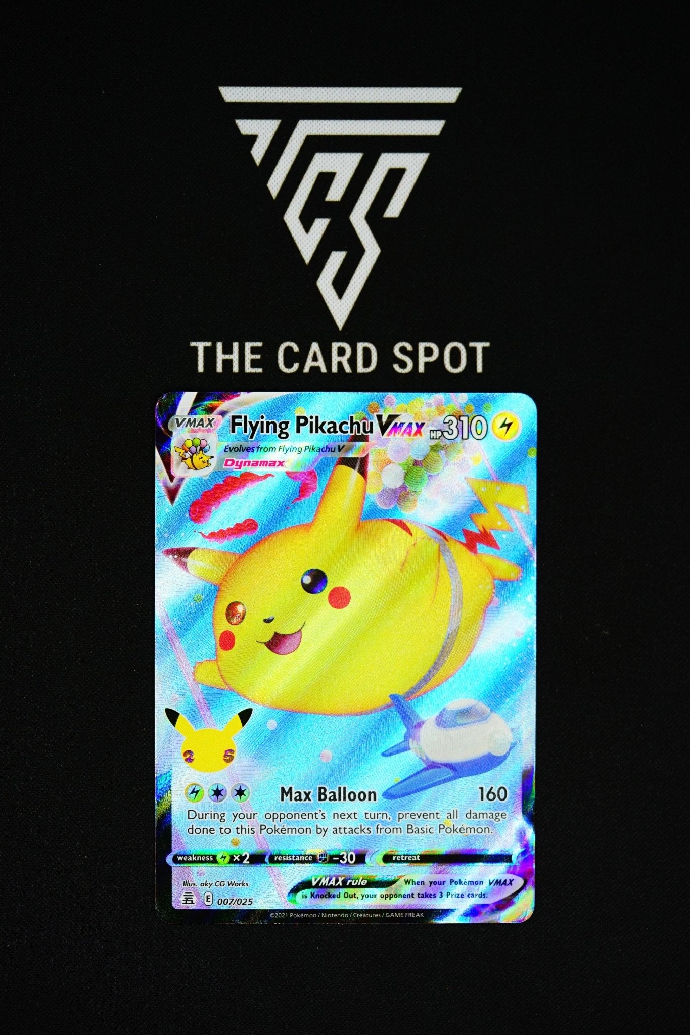 007/025 - Flying Pikachu VMAX - Pokemon TCG THE CARD SPOT PTY LTD. 007/025 - Flying Pikachu VMAX - Pokemon TCG THE CARD SPOT PTY LTD.