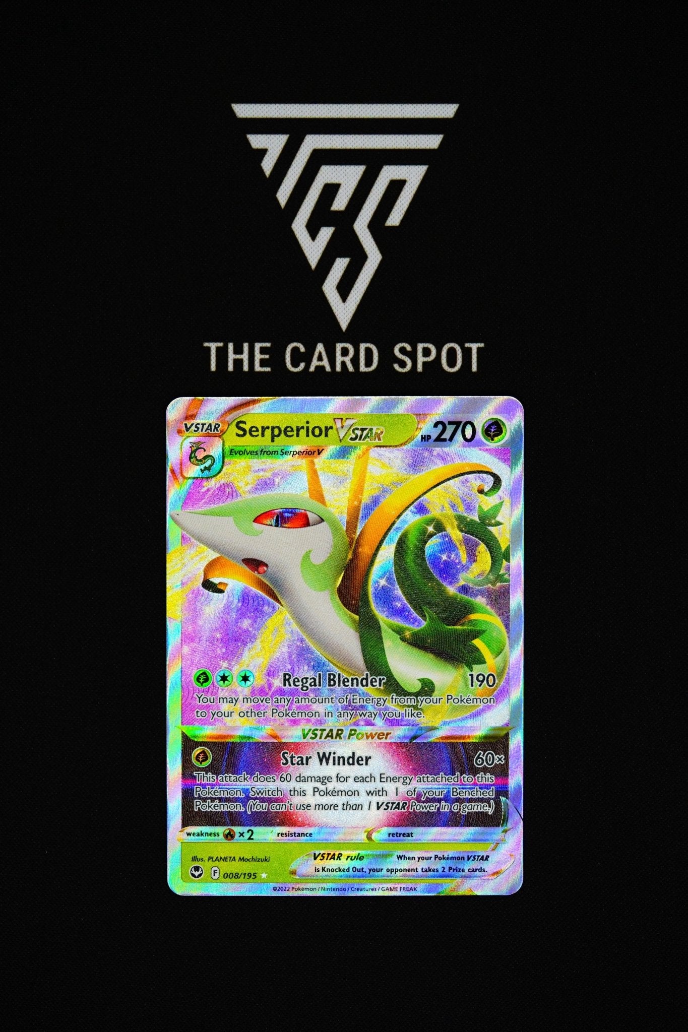 008/195 - Serperior VSTAR - Pokemon TCG THE CARD SPOT PTY LTD. 008/195 - Serperior VSTAR - Pokemon TCG THE CARD SPOT PTY LTD.