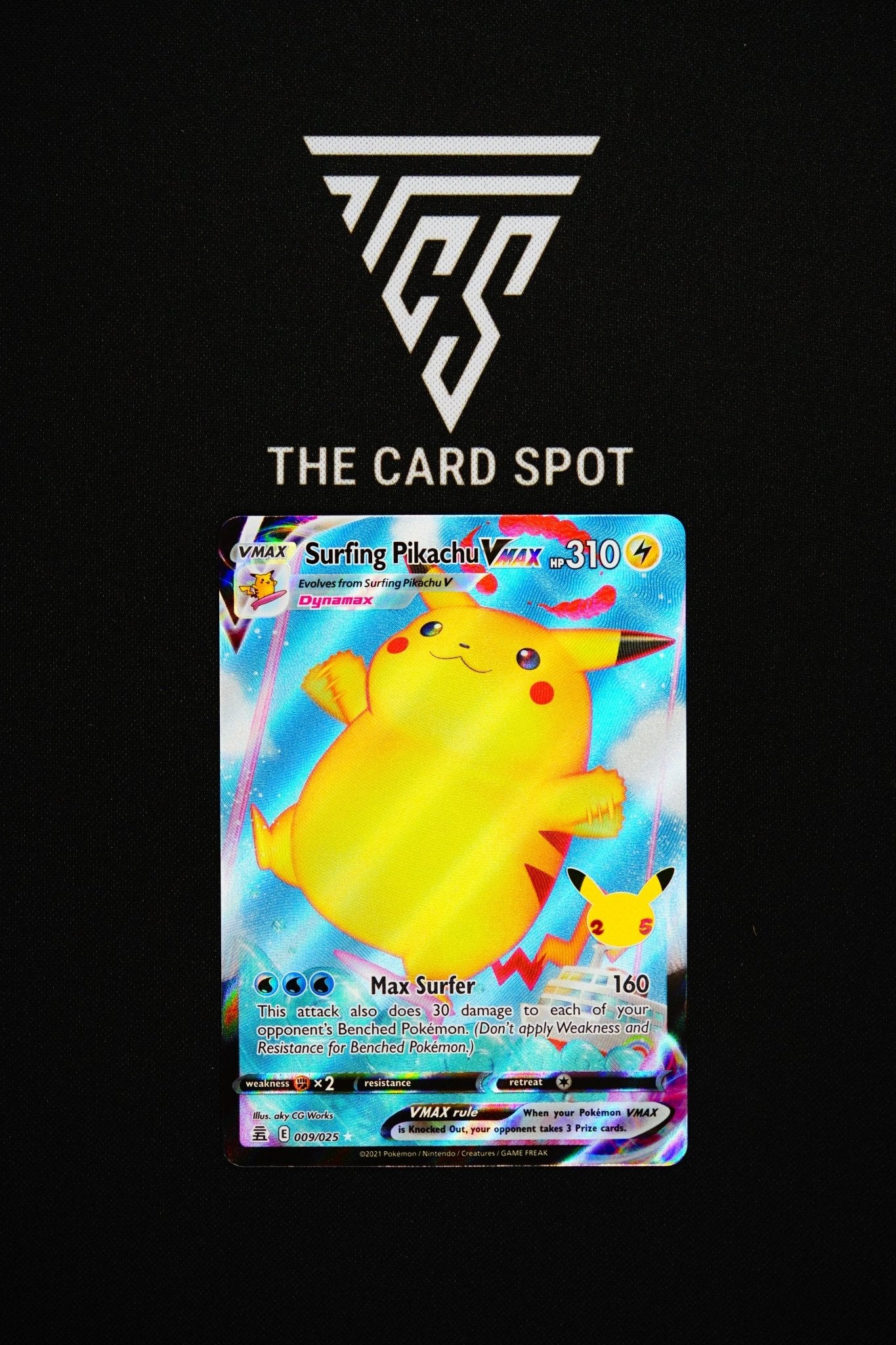Surfing Pikachu VMAX (009/025) [Celebrations: 25th Anniversary] Lightly Played Holofoil