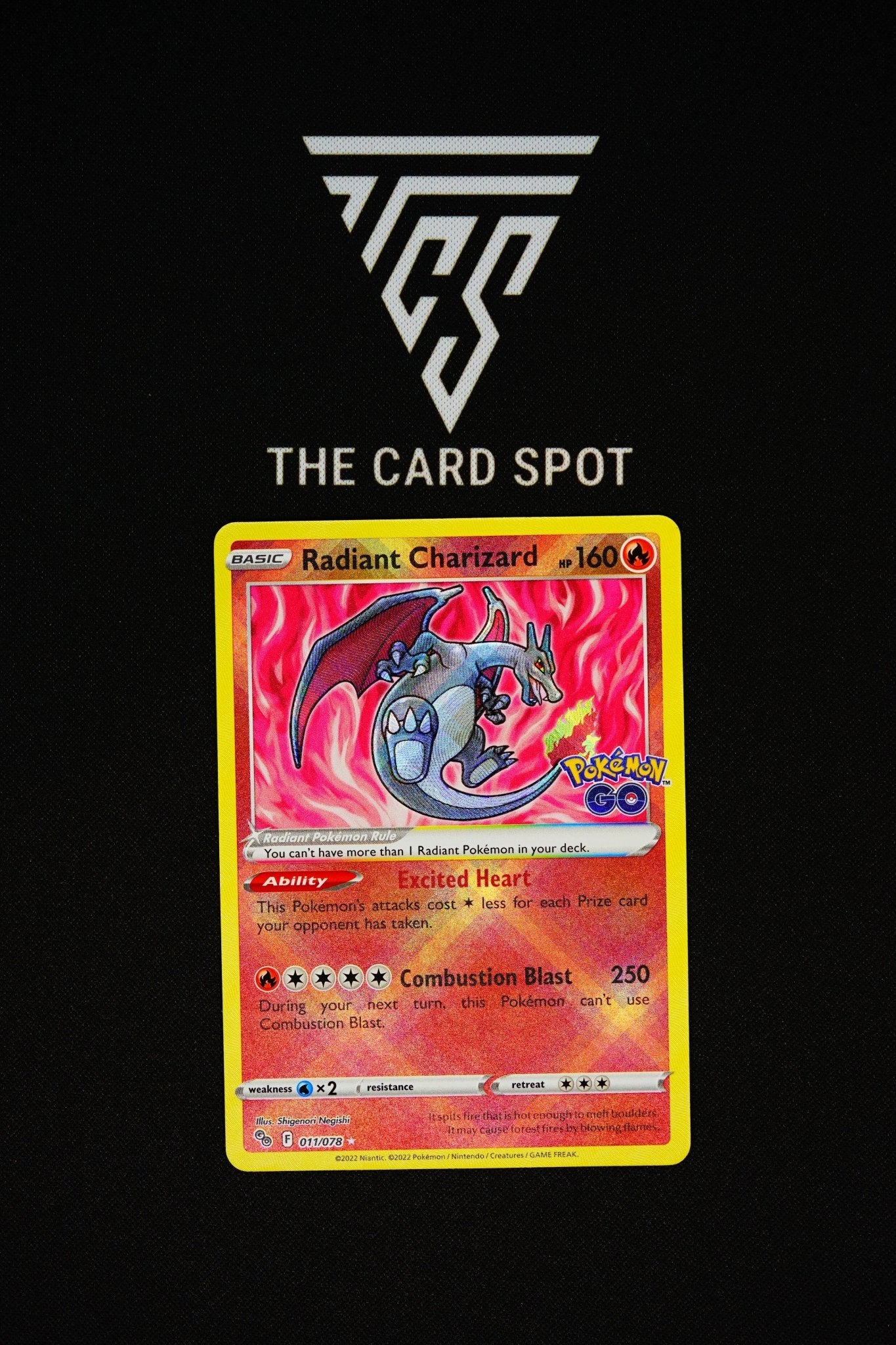 011/078 - Radiant Charizard - Pokemon TCG THE CARD SPOT PTY LTD. 011/078 - Radiant Charizard - Pokemon TCG THE CARD SPOT PTY LTD.