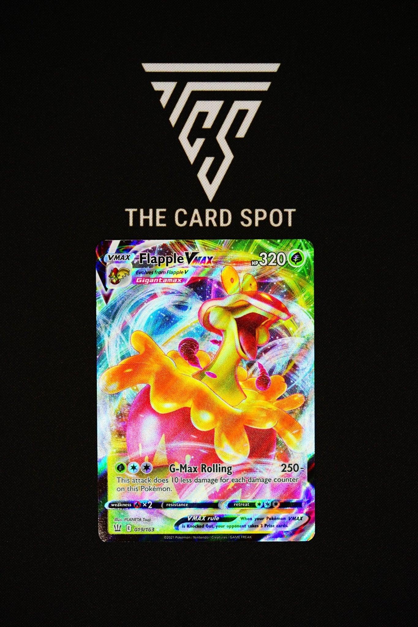 flapple vmax pokemon card value 019/163 - Flapple VMAX
