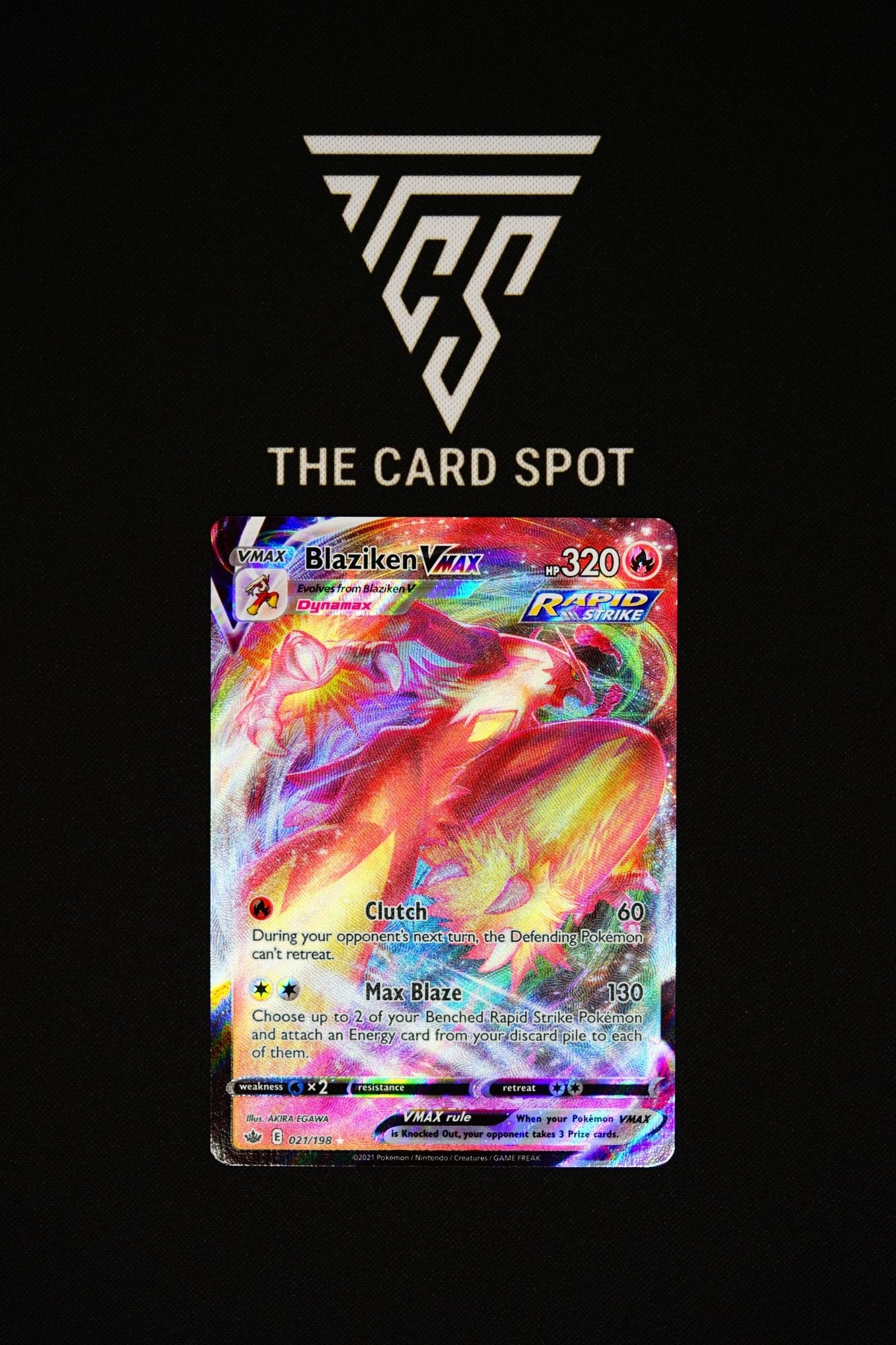 021/198 - Blaziken VMAX - Pokemon TCG THE CARD SPOT PTY LTD. 021/198 - Blaziken VMAX - Pokemon TCG THE CARD SPOT PTY LTD.
