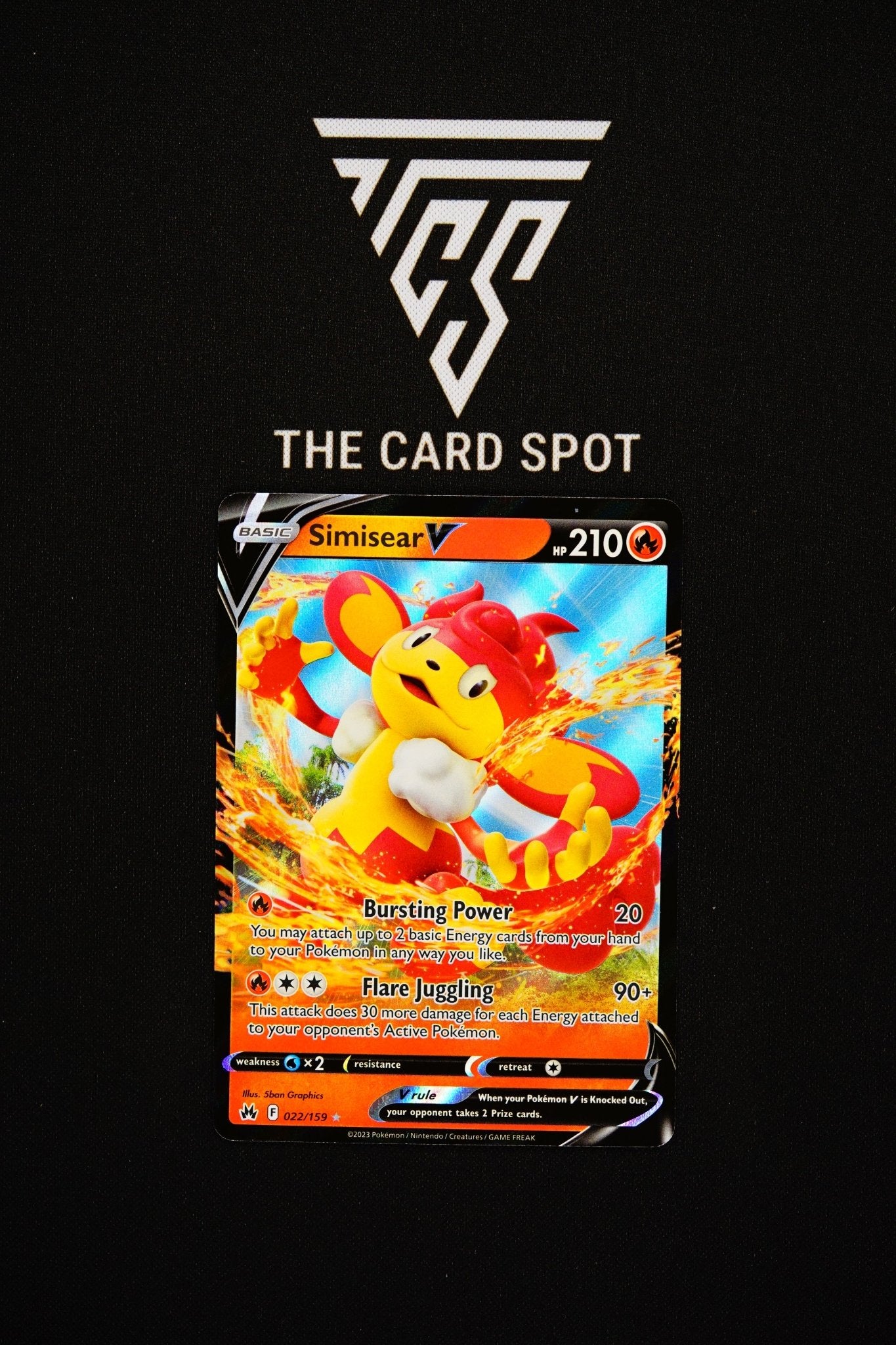 022/159 Simisear V - Pokemon TCG - THE CARD SPOT PTY LTD.