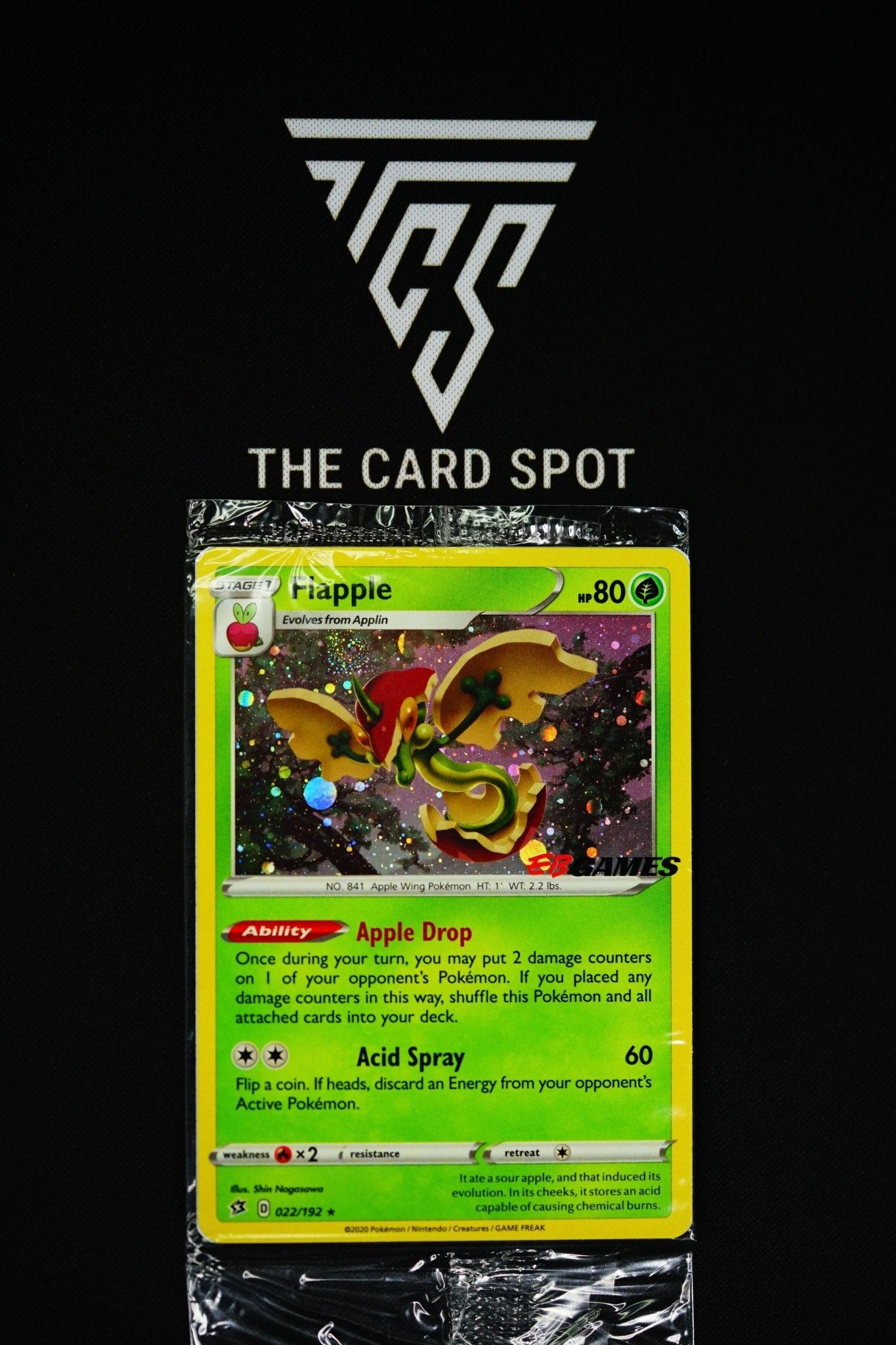 eb games pokemon promo cards 022/192 Flapple (Sealed) Promo