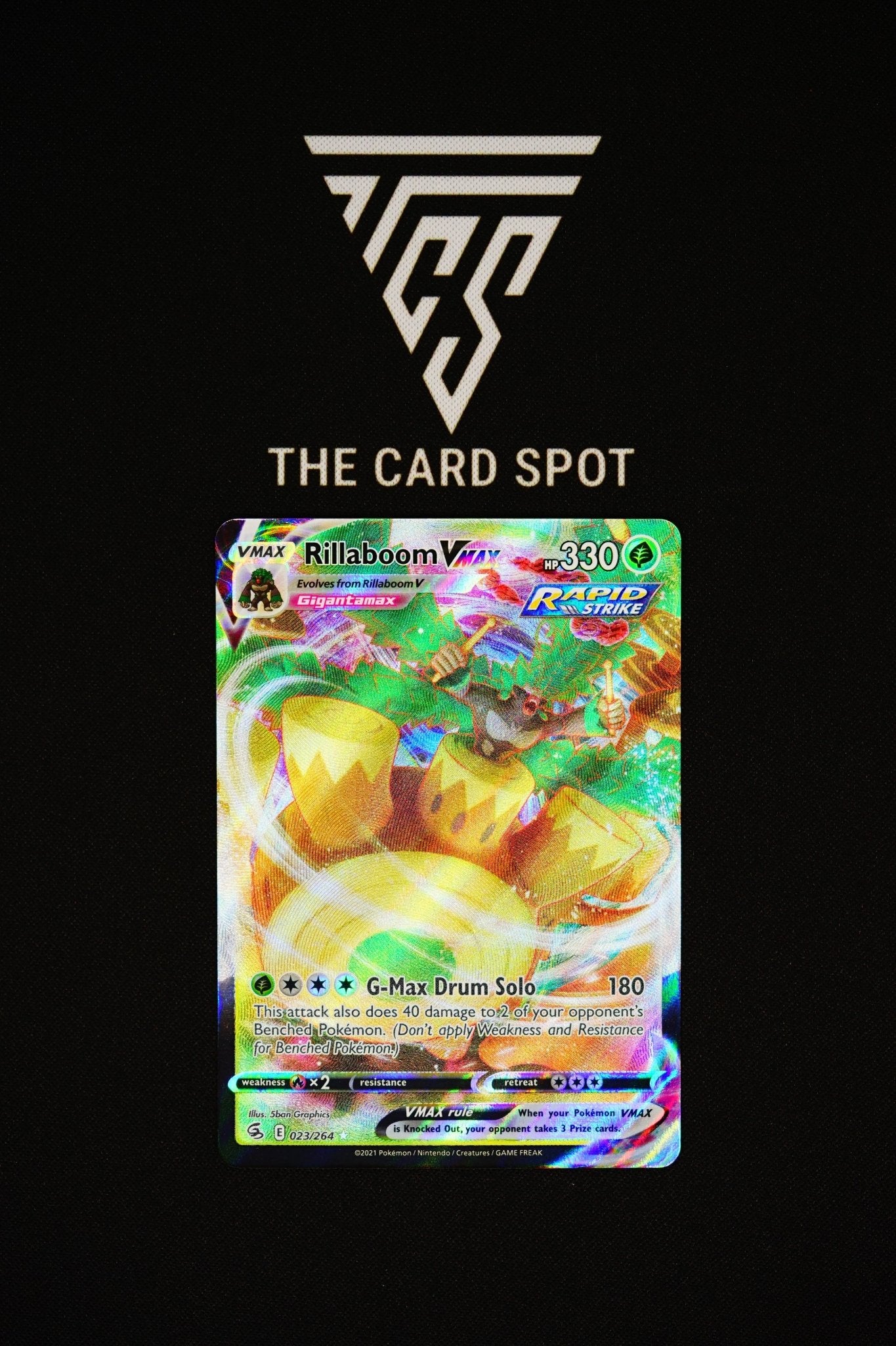 rillaboom vmax pokemon card Rillaboon VMAX 023/264