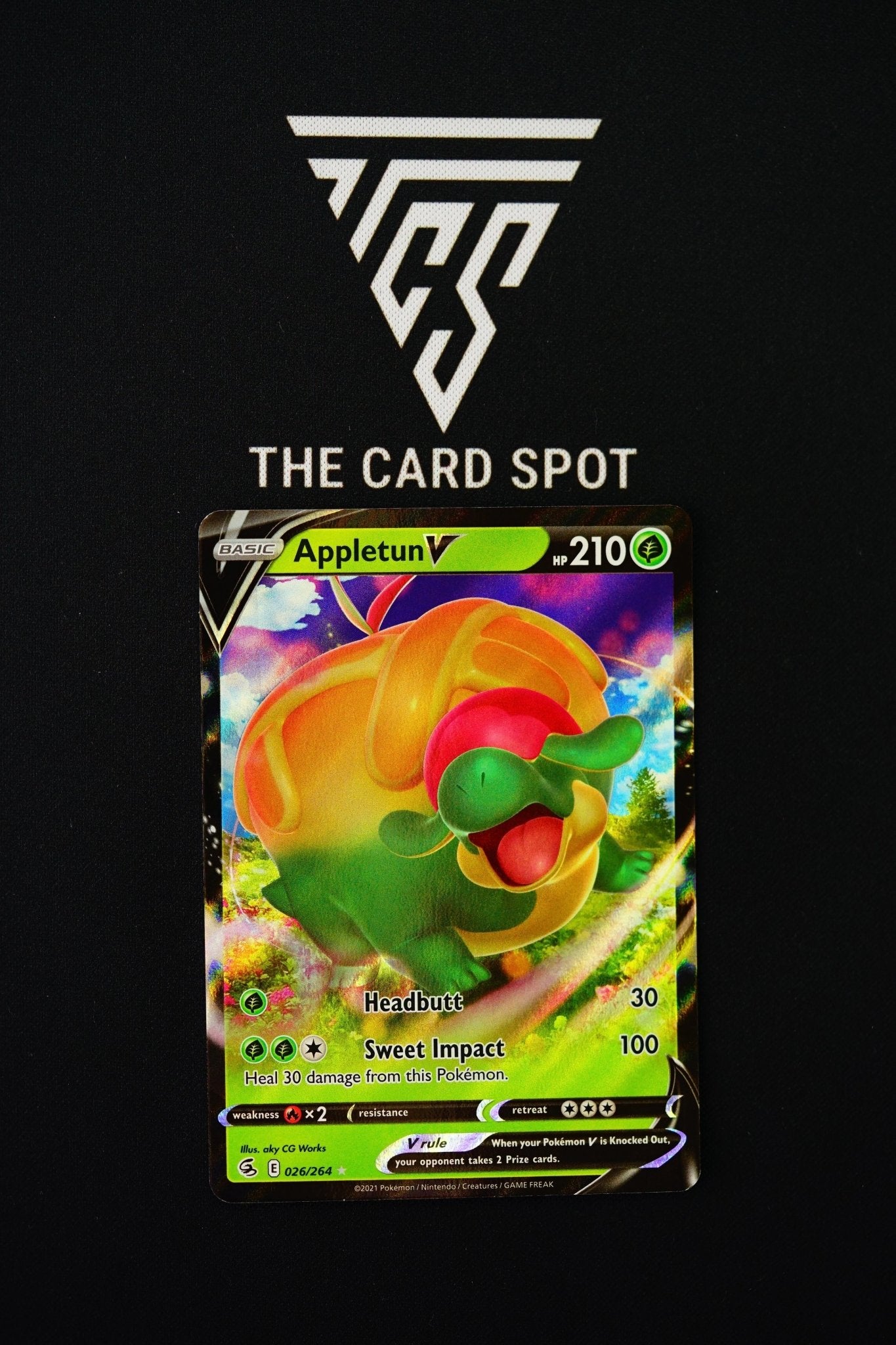 appletun v pokemon card 026/264 - Appletun V