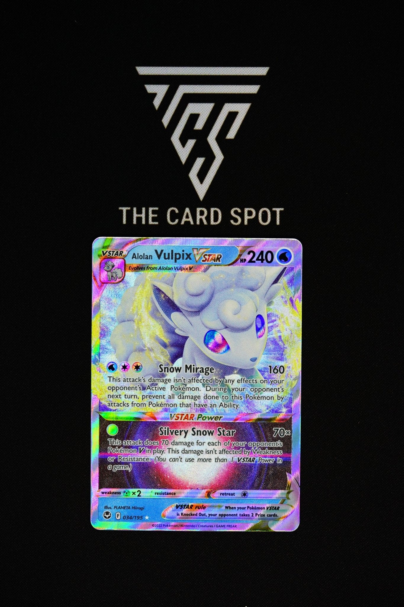 034/195 - Alolan Vulpix VSTAR - Pokemon TCG - THE CARD SPOT PTY LTD.