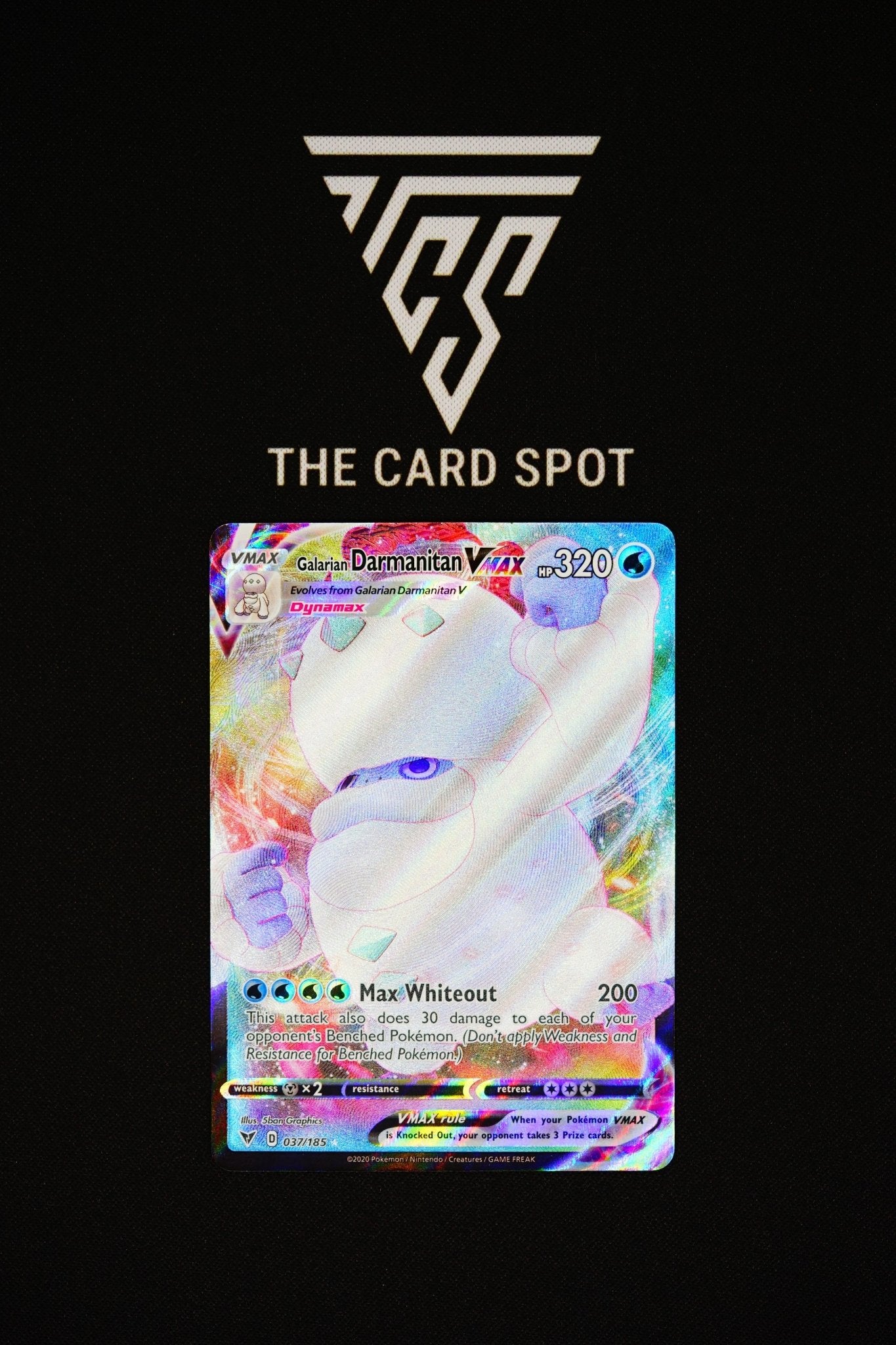 037/185 - Galarian Darmanitan VMAX - Pokemon TCG THE CARD SPOT PTY LTD. 037/185 - Galarian Darmanitan VMAX - Pokemon TCG THE CARD SPOT PTY LTD.