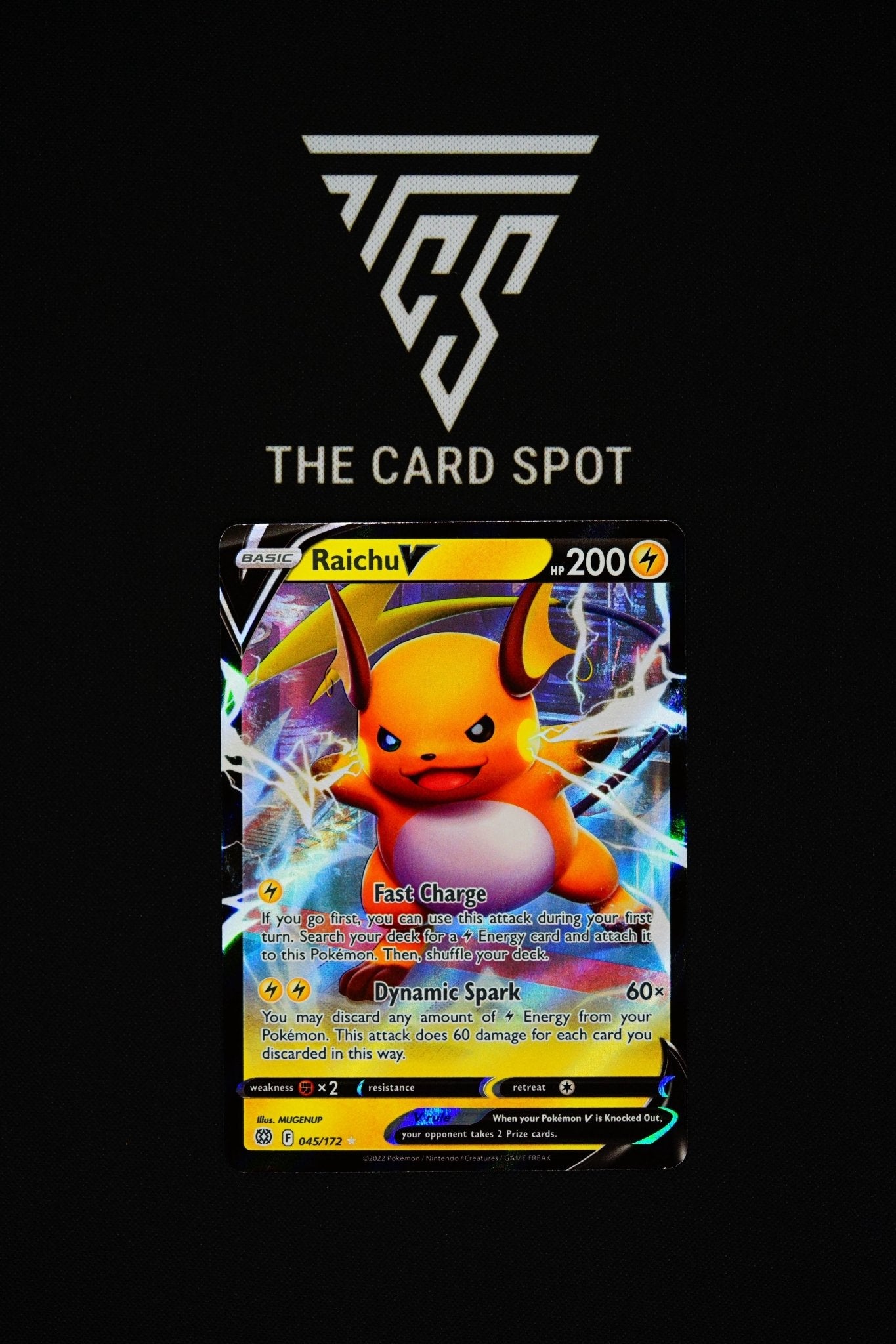 raichu v pokemon card 045/172 - Raichu V