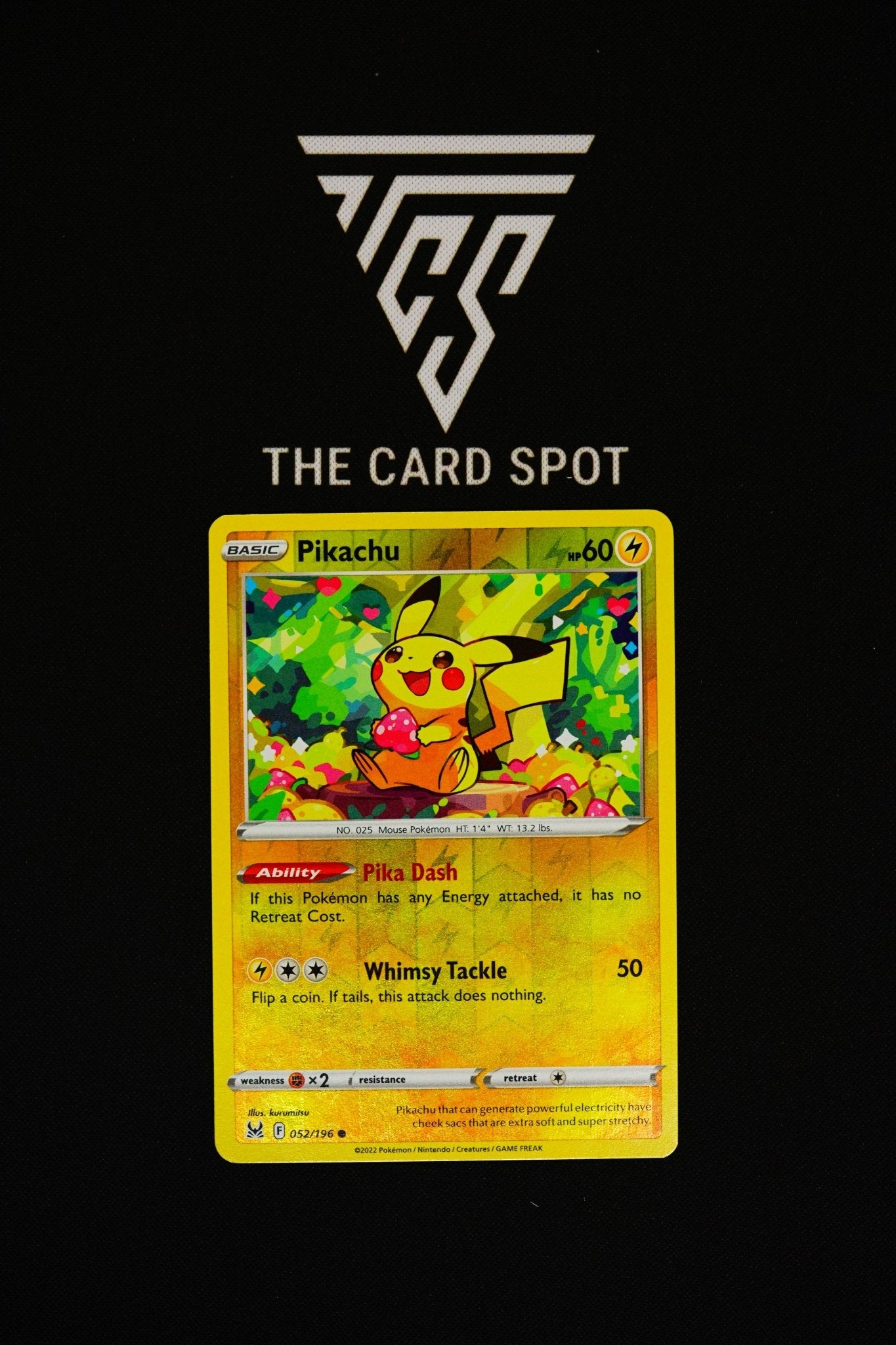 052/196 - Pikachu Rev Holo - Pokemon TCG THE CARD SPOT PTY LTD. 052/196 - Pikachu Rev Holo - Pokemon TCG THE CARD SPOT PTY LTD.