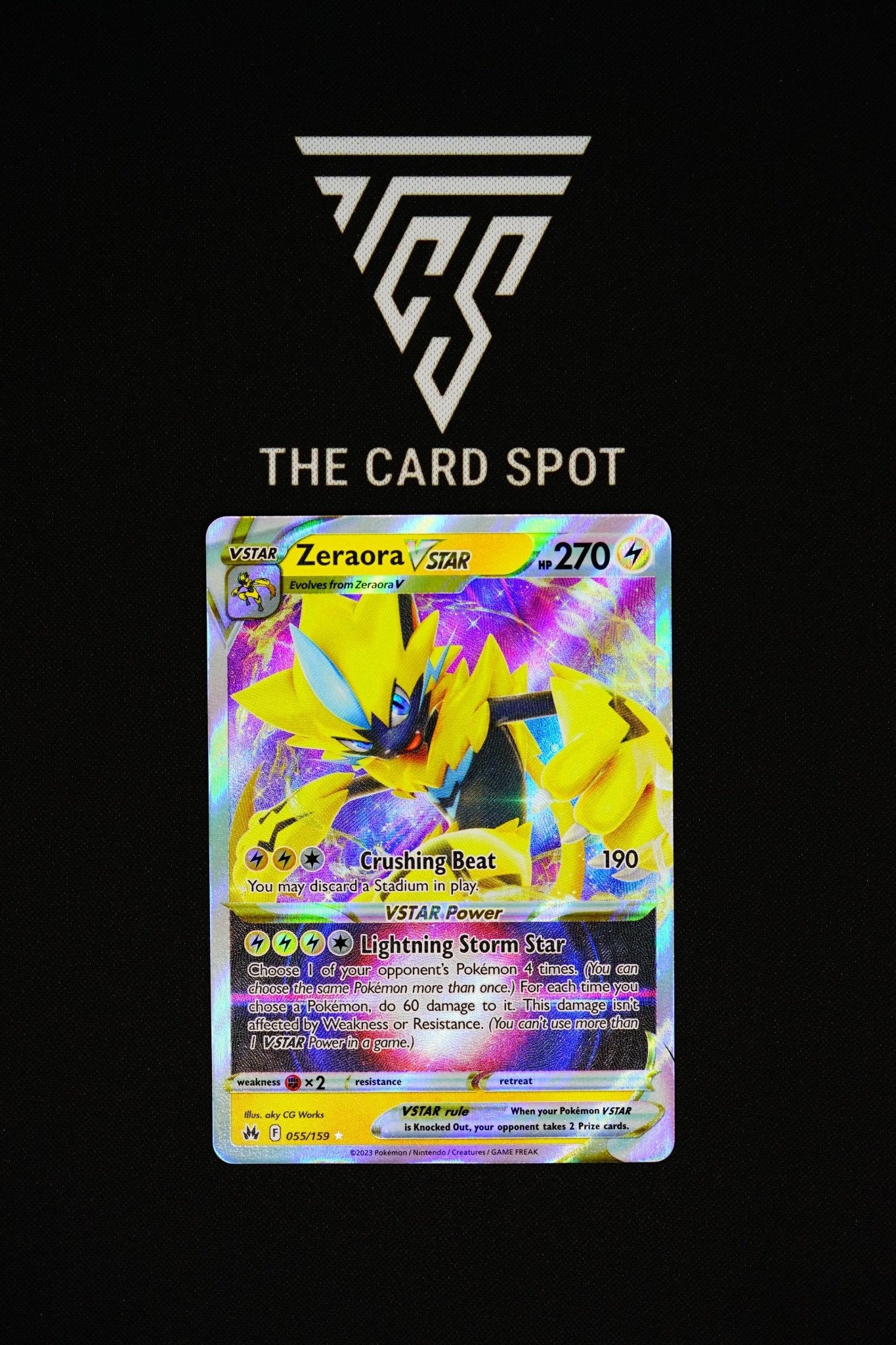 zeraora vstar pokemon card 055/159 - Zeraora Vstar