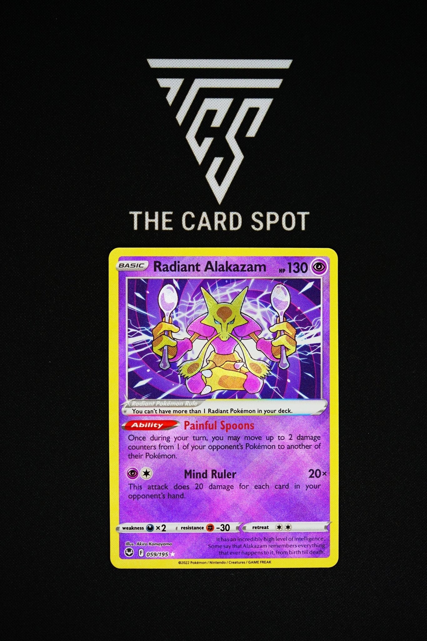 radiant alakazam pokemon card PSA 10 Silver Tempest Radiant Alakazam 059/195