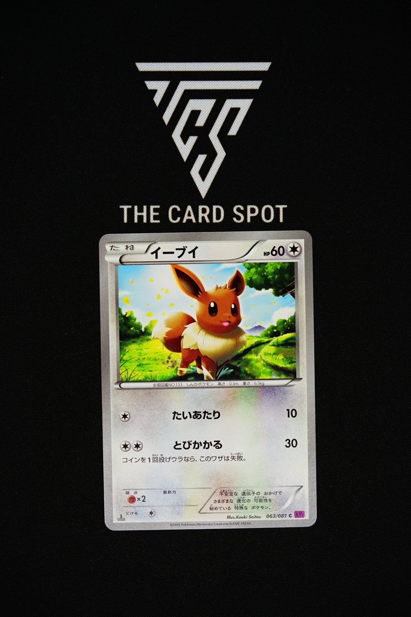 063/081 Eevee 1st Edition - Pokemon TCG - THE CARD SPOT PTY LTD.