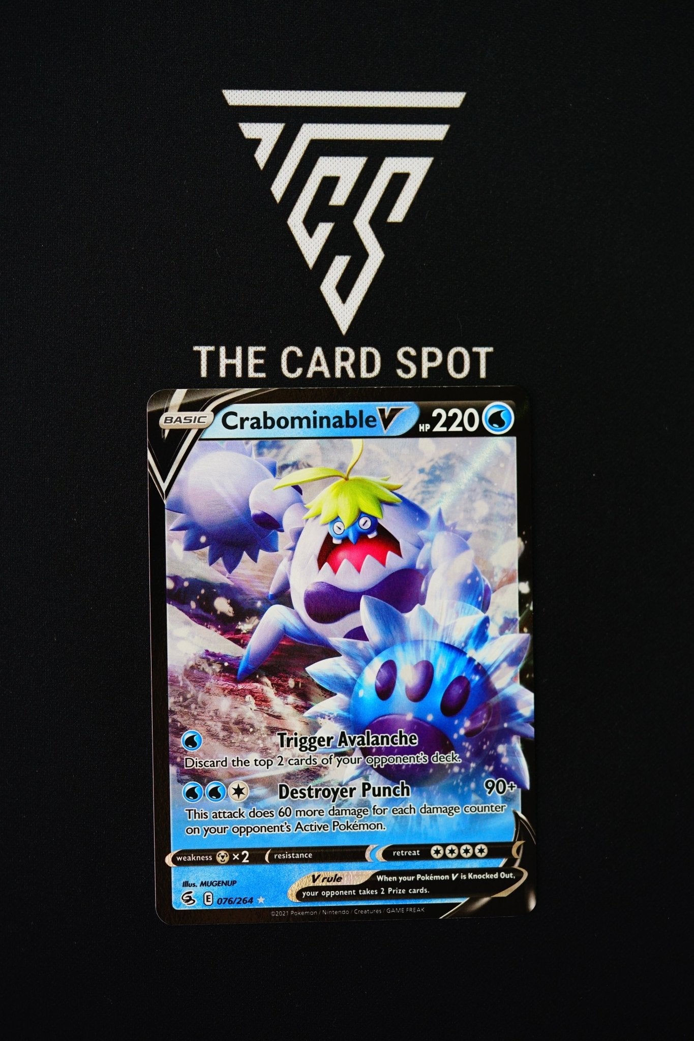crabominable pokemon card 076/264 Crabominable V