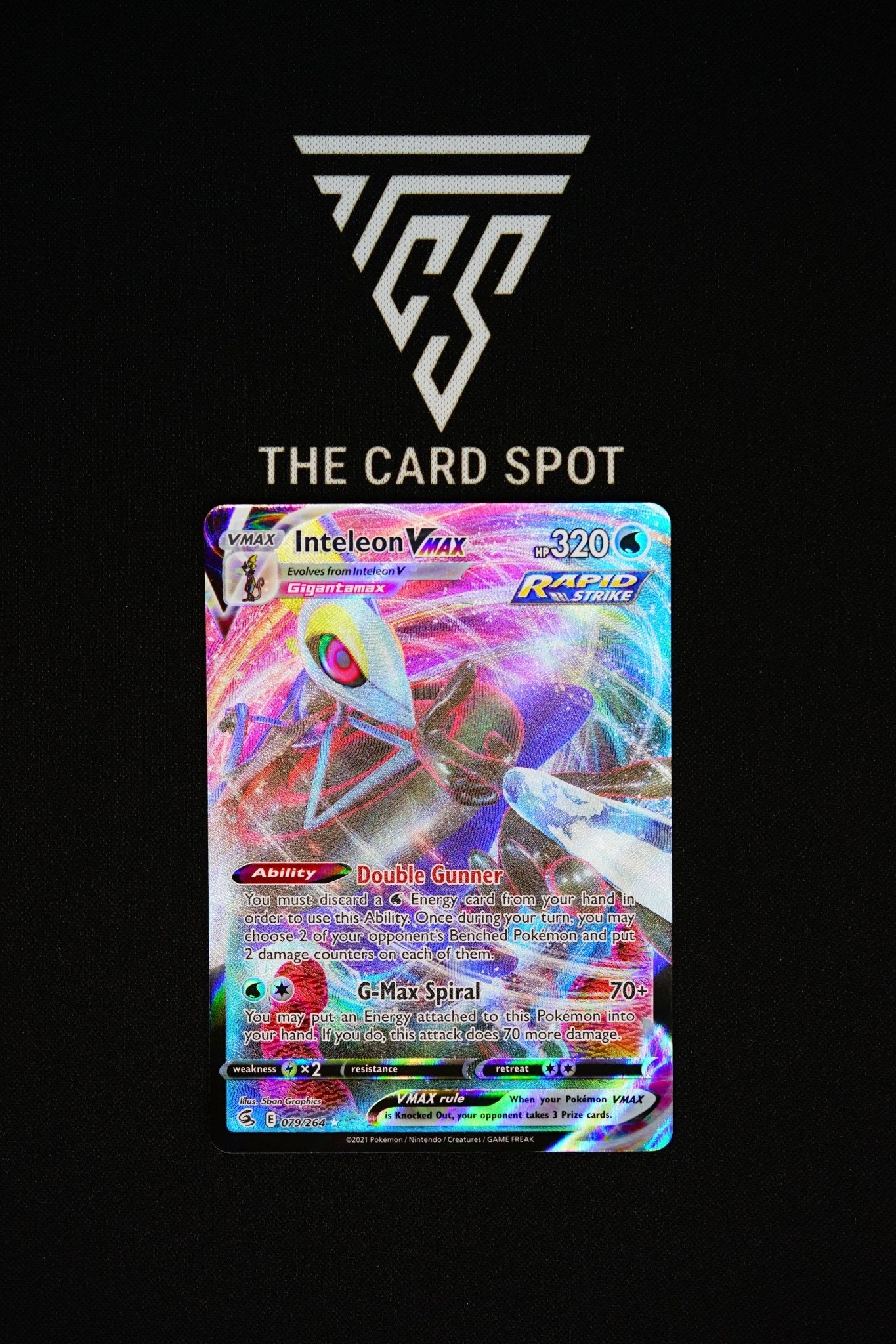 inteleon vmax pokemon card 079/264 Inteleon VMAX