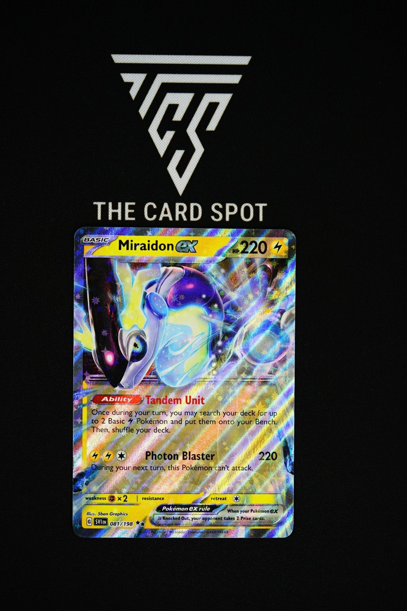 081198 Miraidon Ex Pokemon The Card Spot Pty Ltd 7744