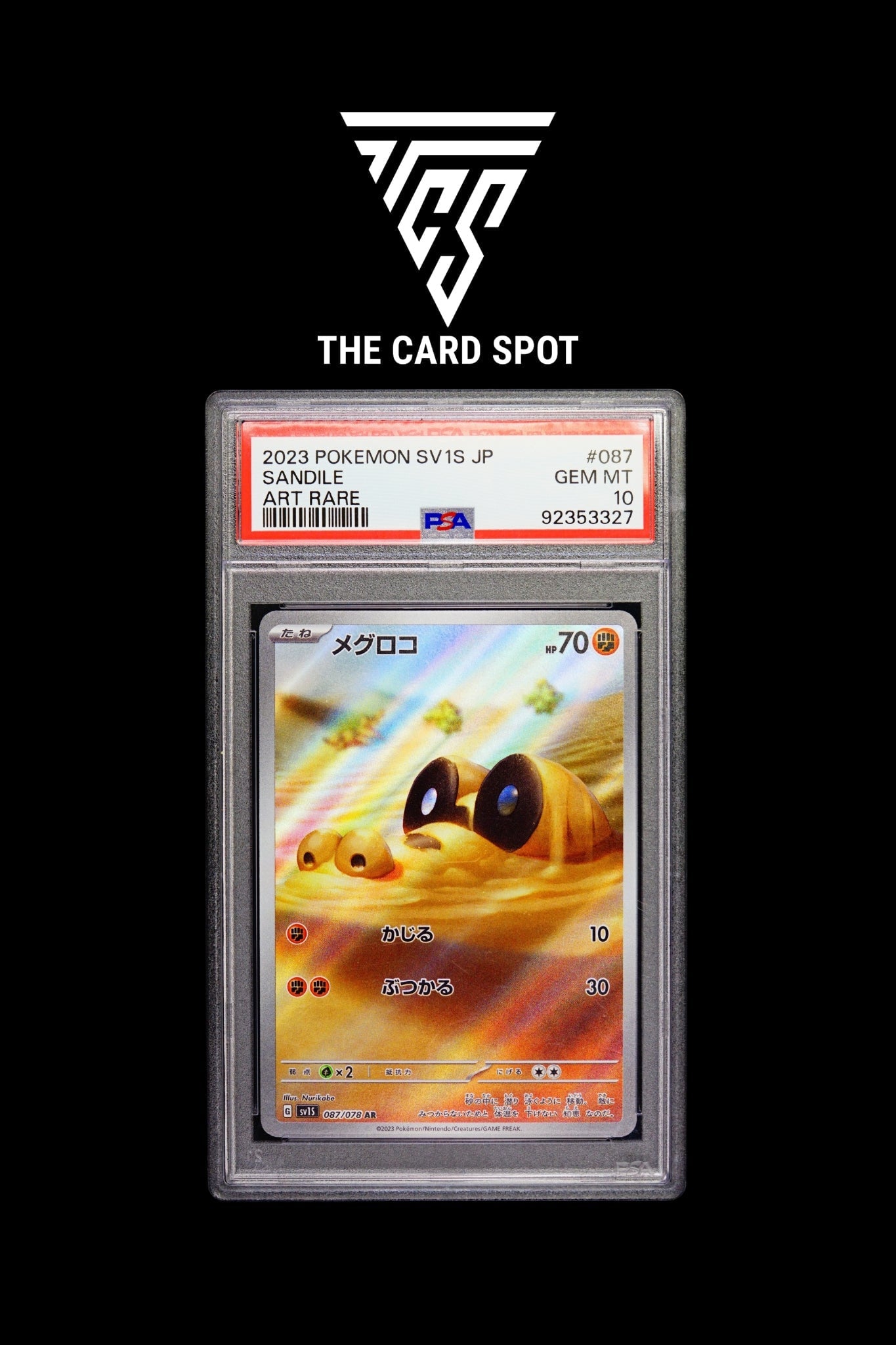 087/078 Sandile PSA 10 - Pokemon TCG - THE CARD SPOT PTY LTD.