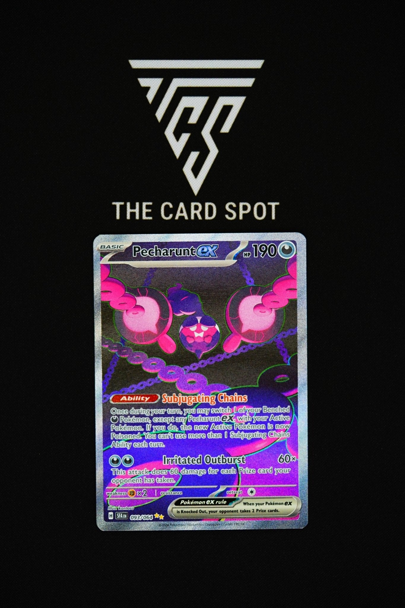 093/064 - Pecharunt EX - Pokemon TCG THE CARD SPOT PTY LTD. 093/064 - Pecharunt EX - Pokemon TCG THE CARD SPOT PTY LTD.