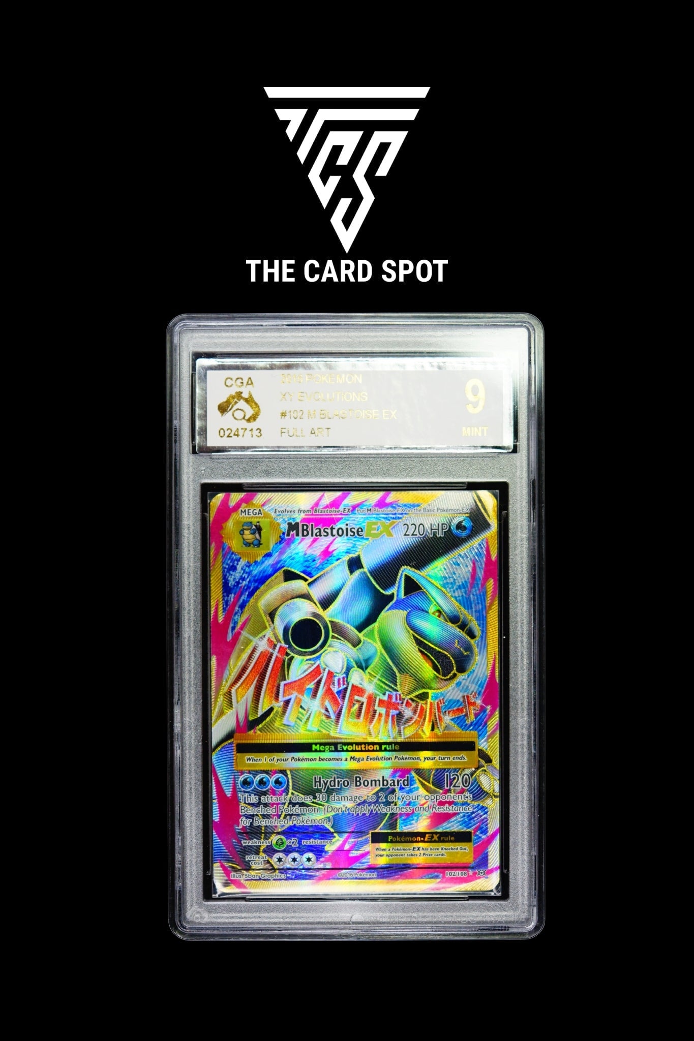 102/108 M Blastoise EX CGA 9 - Pokemon TCG - THE CARD SPOT PTY LTD.