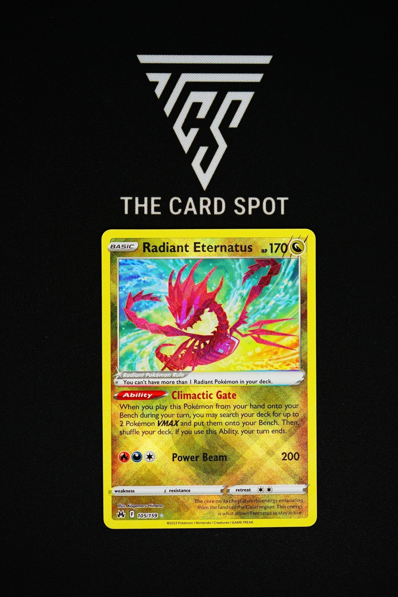 radiant eternatus pokemon card 105/159 Radiant Eternatus