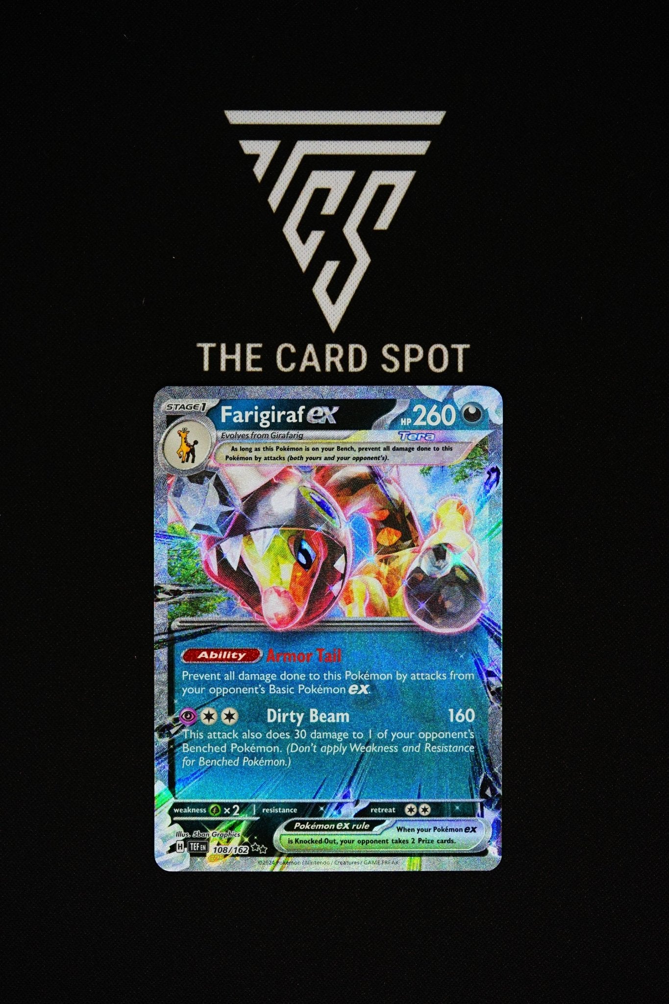 farigiraf pokemon card 108/162 - Farigiraf ex