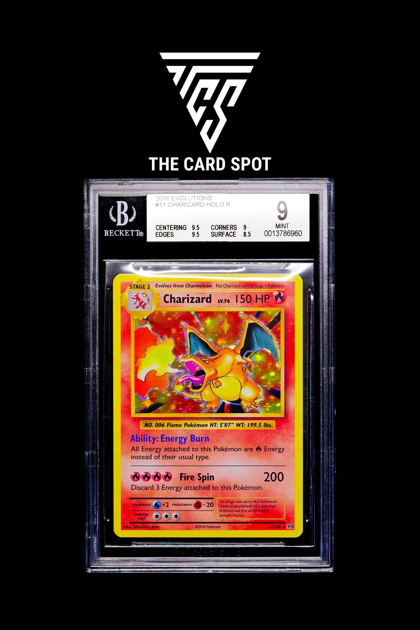 11/108 - Charizard BGS 9 - Pokemon TCG THE CARD SPOT PTY LTD. 11/108 - Charizard BGS 9 - Pokemon TCG THE CARD SPOT PTY LTD.