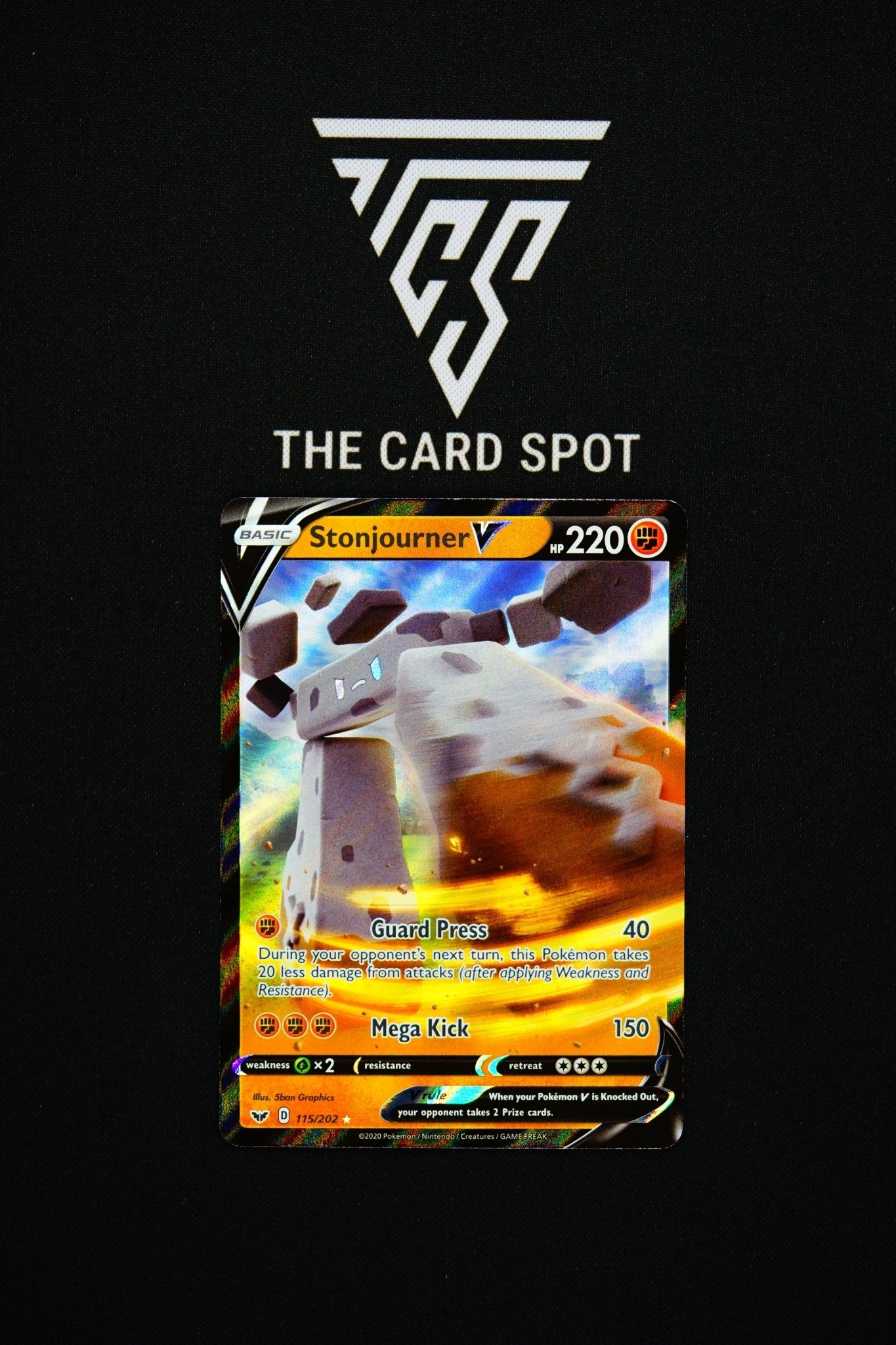 115/202 Stonjourner V - Pokemon TCG - THE CARD SPOT PTY LTD.