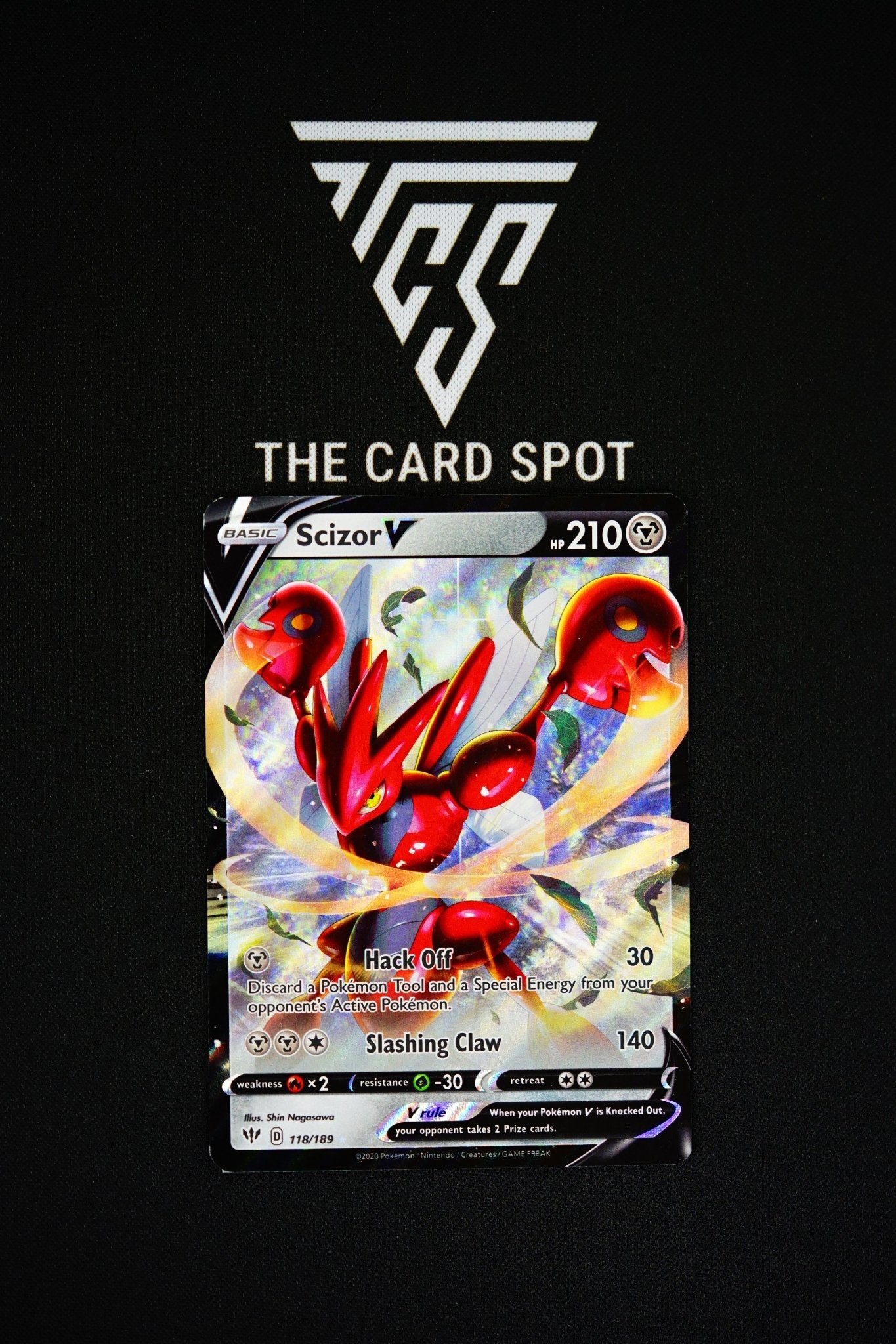 118/189 Scizor V Pokemon Card THE CARD SPOT PTY LTD. 118/189 Scizor V Pokemon Card THE CARD SPOT PTY LTD.
