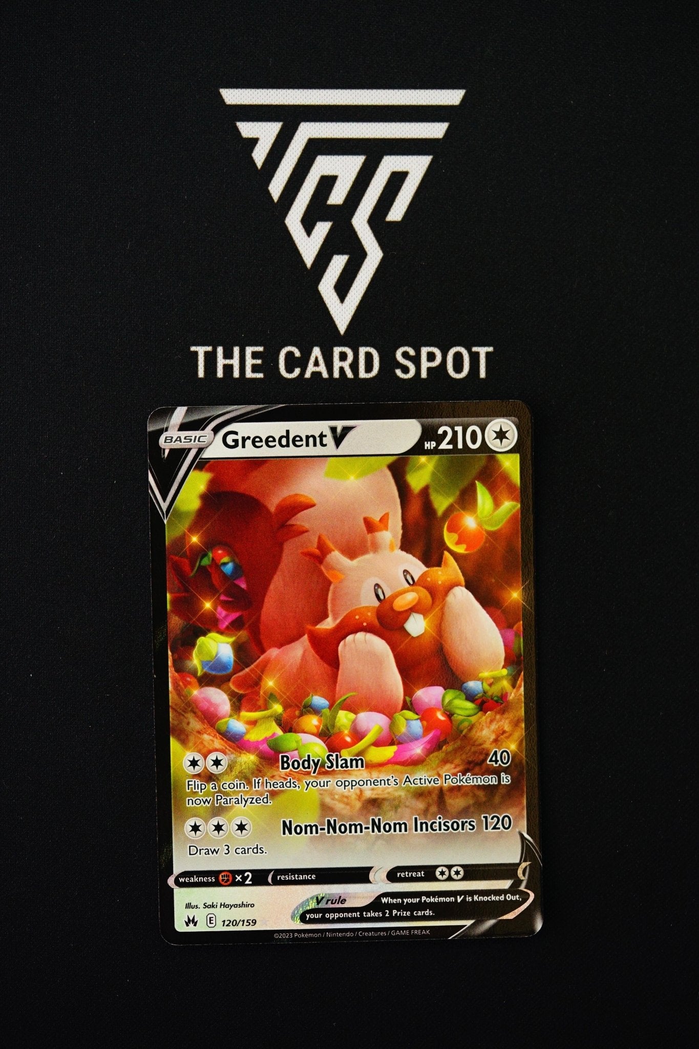 120/159 Greedent V - Pokemon TCG - THE CARD SPOT PTY LTD.