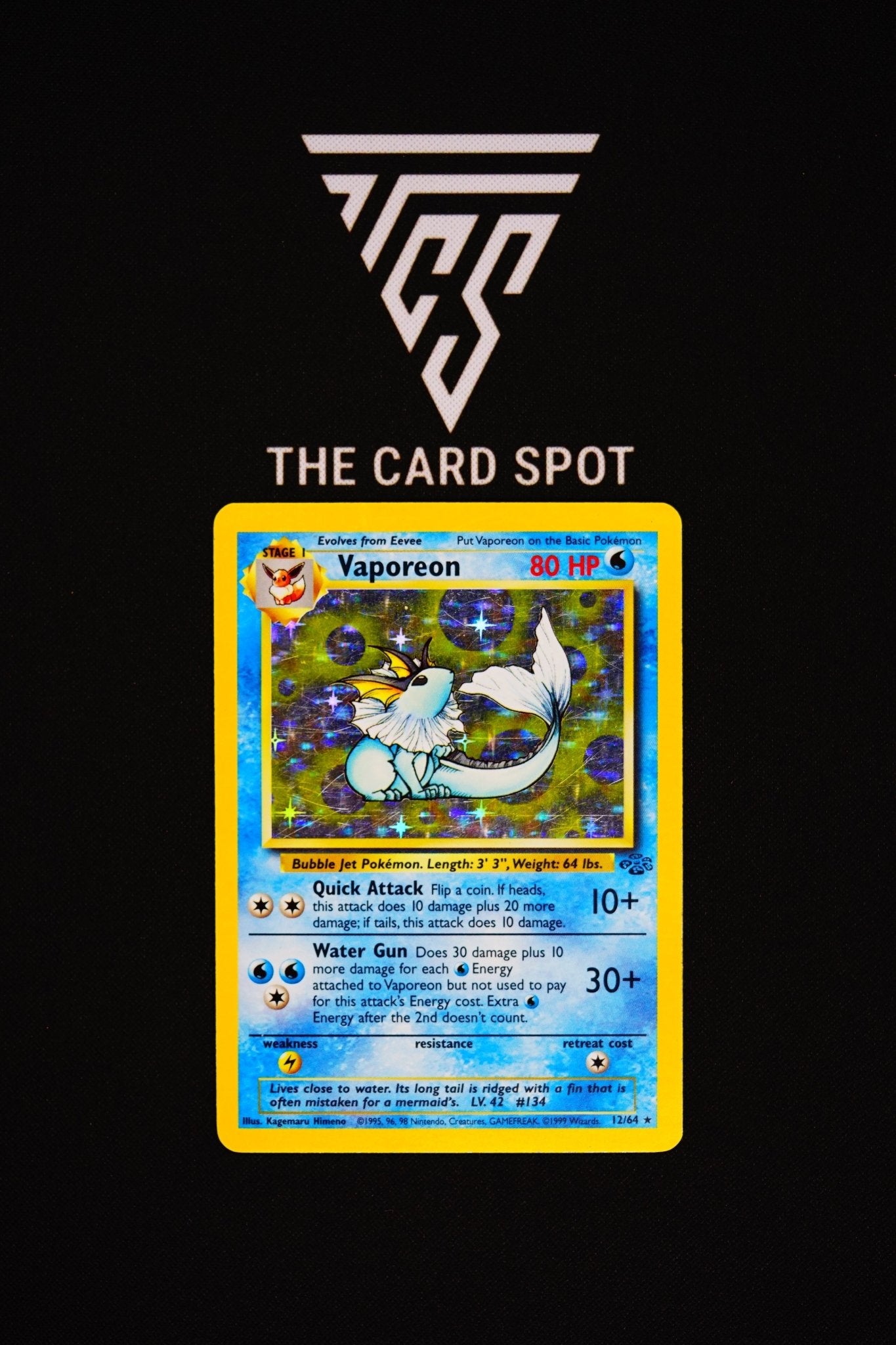 12/64 Vaporeon - Pokemon TCG - THE CARD SPOT PTY LTD.