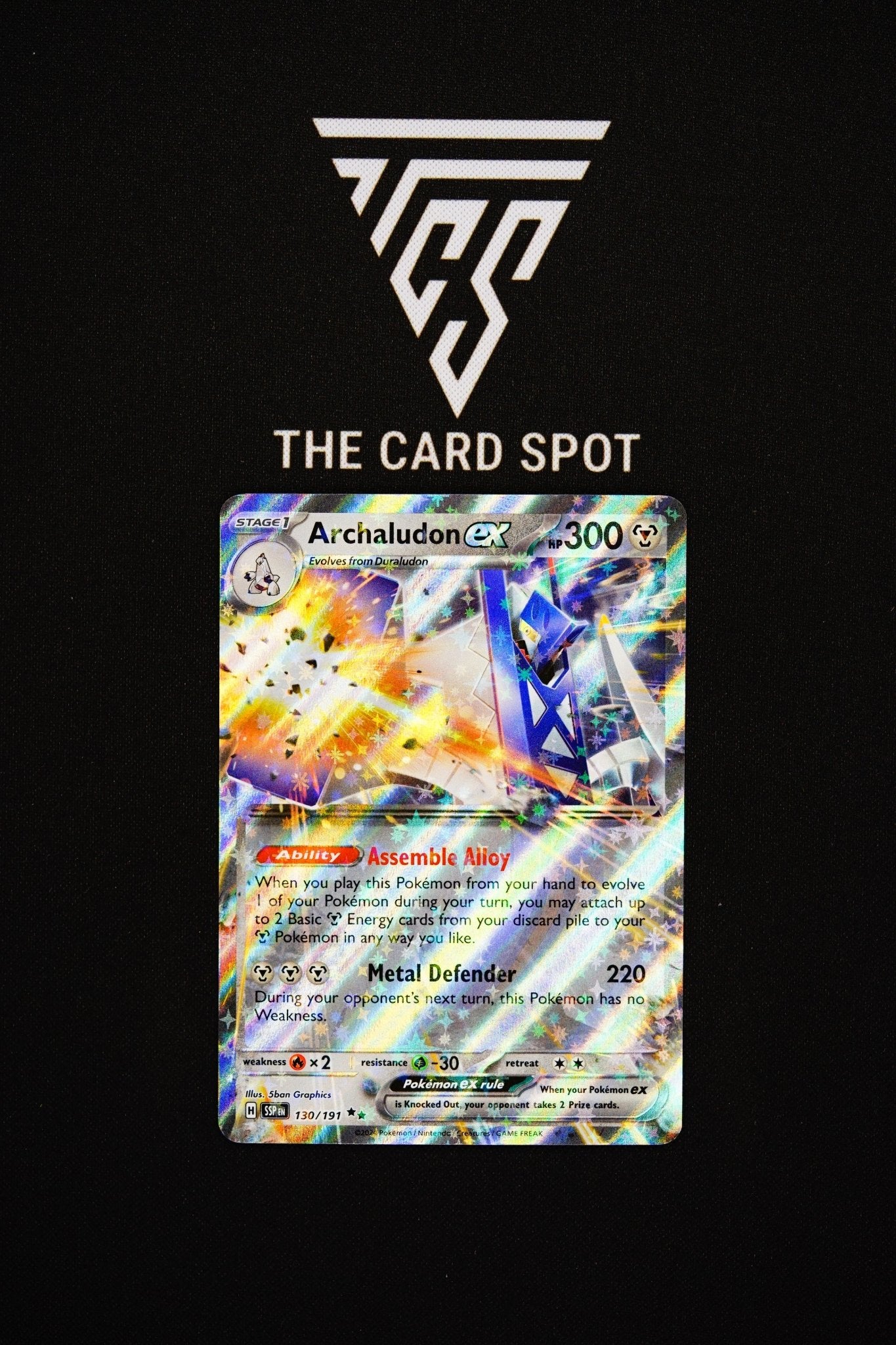 130/191 Archaludon Ex - Pokemon TCG - THE CARD SPOT PTY LTD.