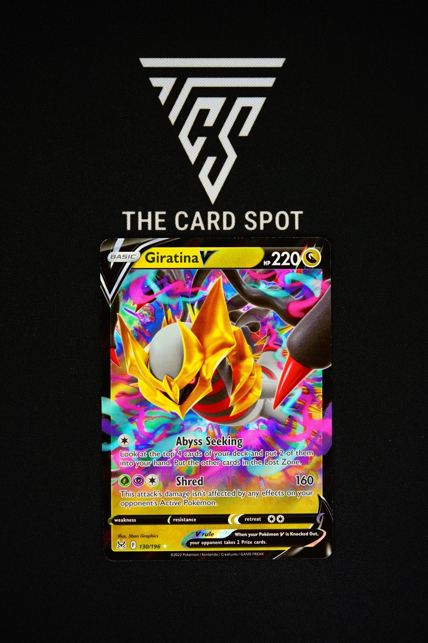 130/196 Giratina V Pokemon Card THE CARD SPOT PTY LTD. 130/196 Giratina V Pokemon Card THE CARD SPOT PTY LTD.