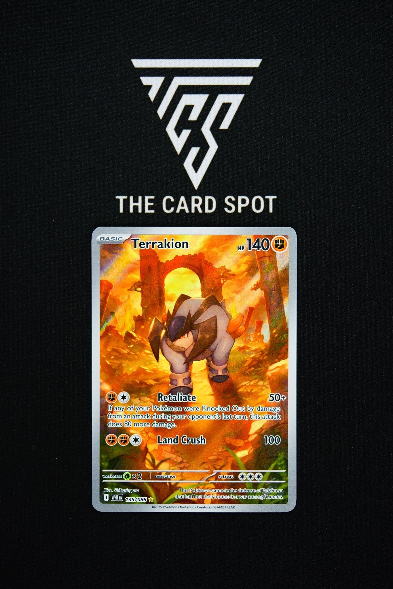 135/086 Terrakion - Pokemon TCG - THE CARD SPOT PTY LTD.