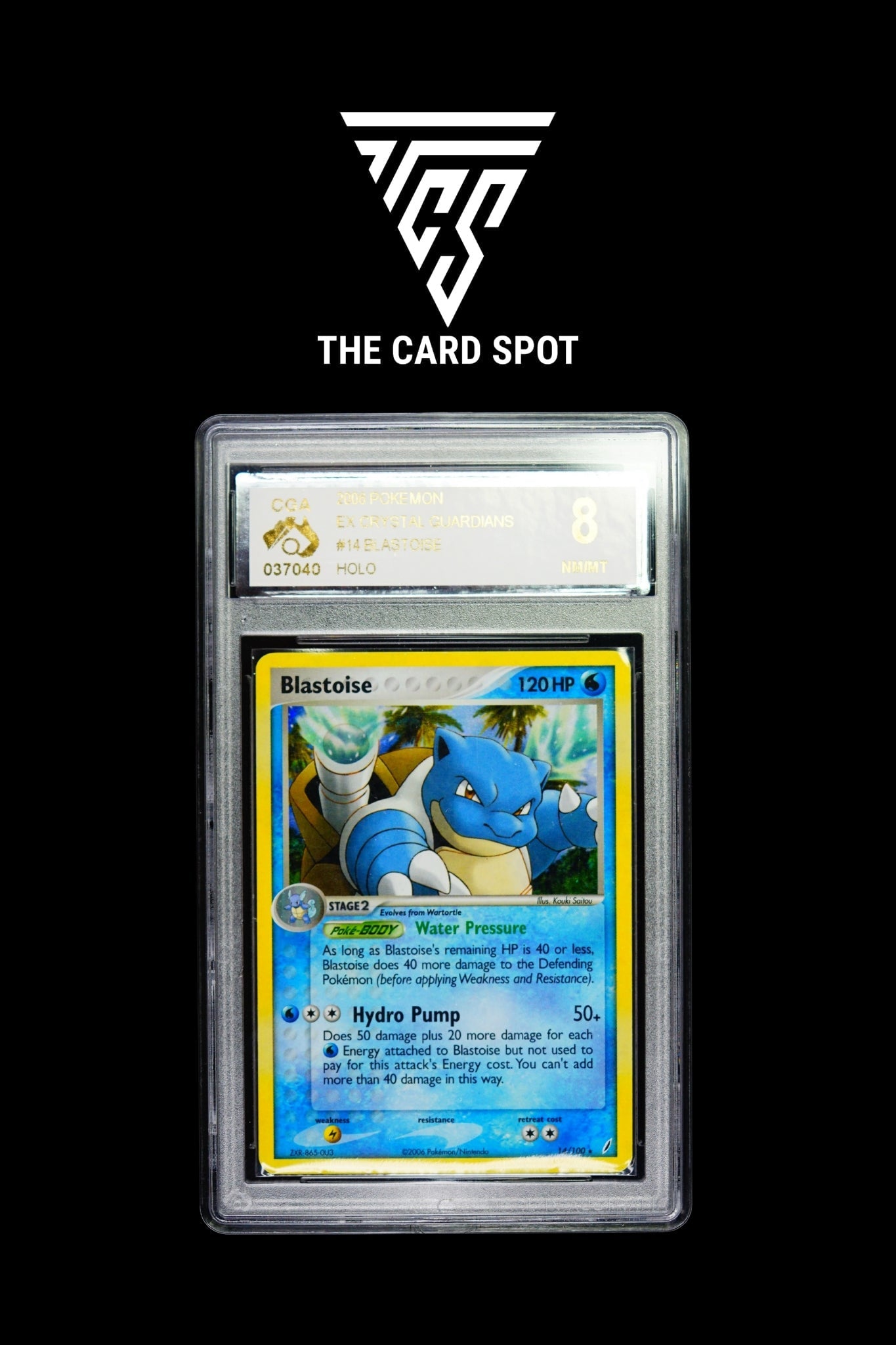 14/100 Blastoise CGA 8 - Pokemon TCG - THE CARD SPOT PTY LTD.
