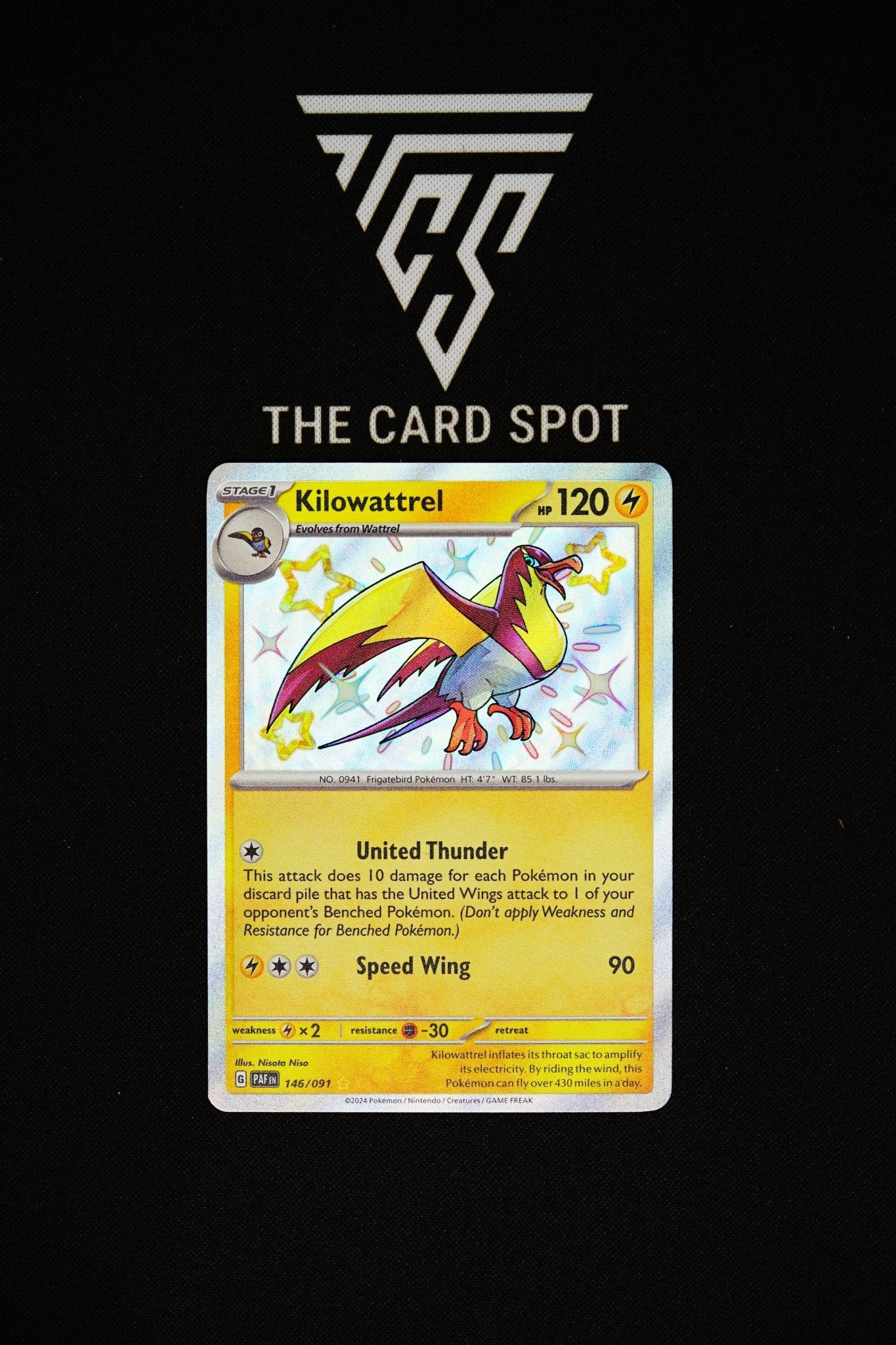 146/091 - Kilowattrel - Pokemon TCG THE CARD SPOT PTY LTD. 146/091 - Kilowattrel - Pokemon TCG THE CARD SPOT PTY LTD.