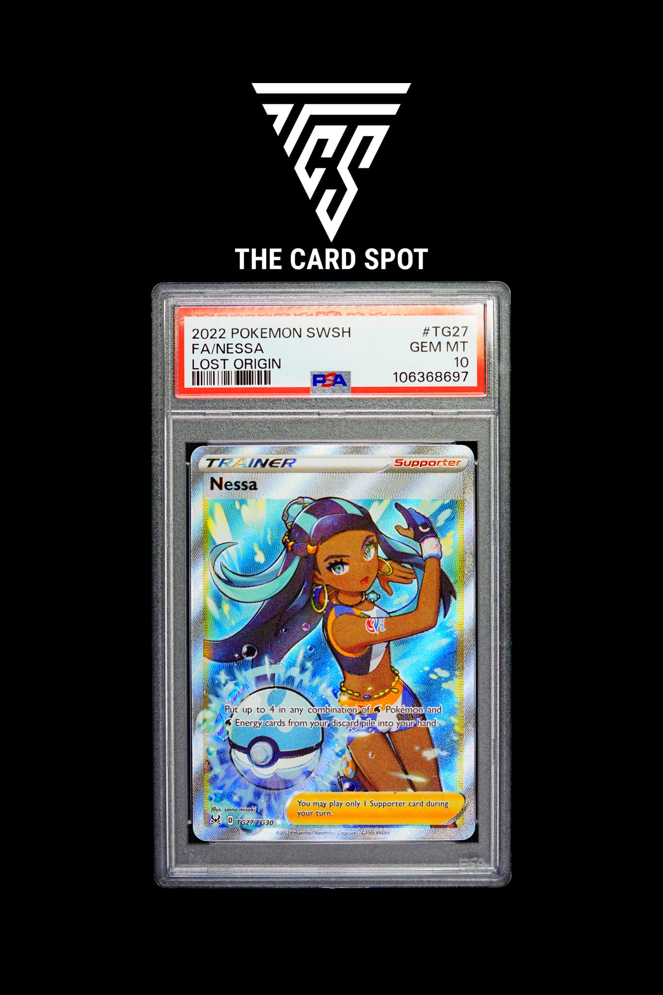 TG27/TG30 - Nessa - PSA 10 - Pokemon TCG