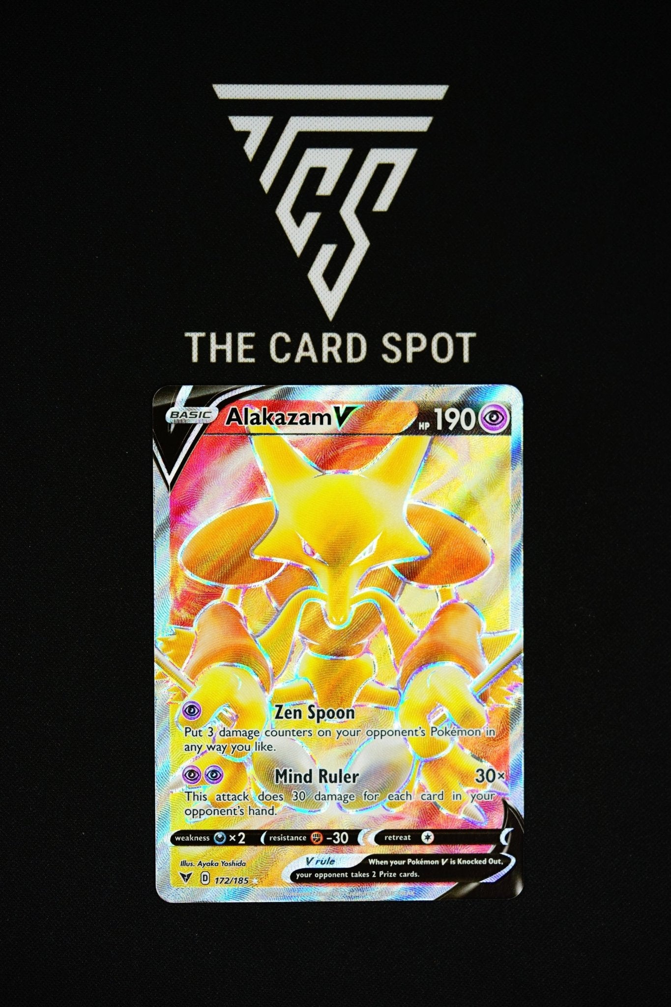 alakazam v pokemon card 172/185 Alakazam V