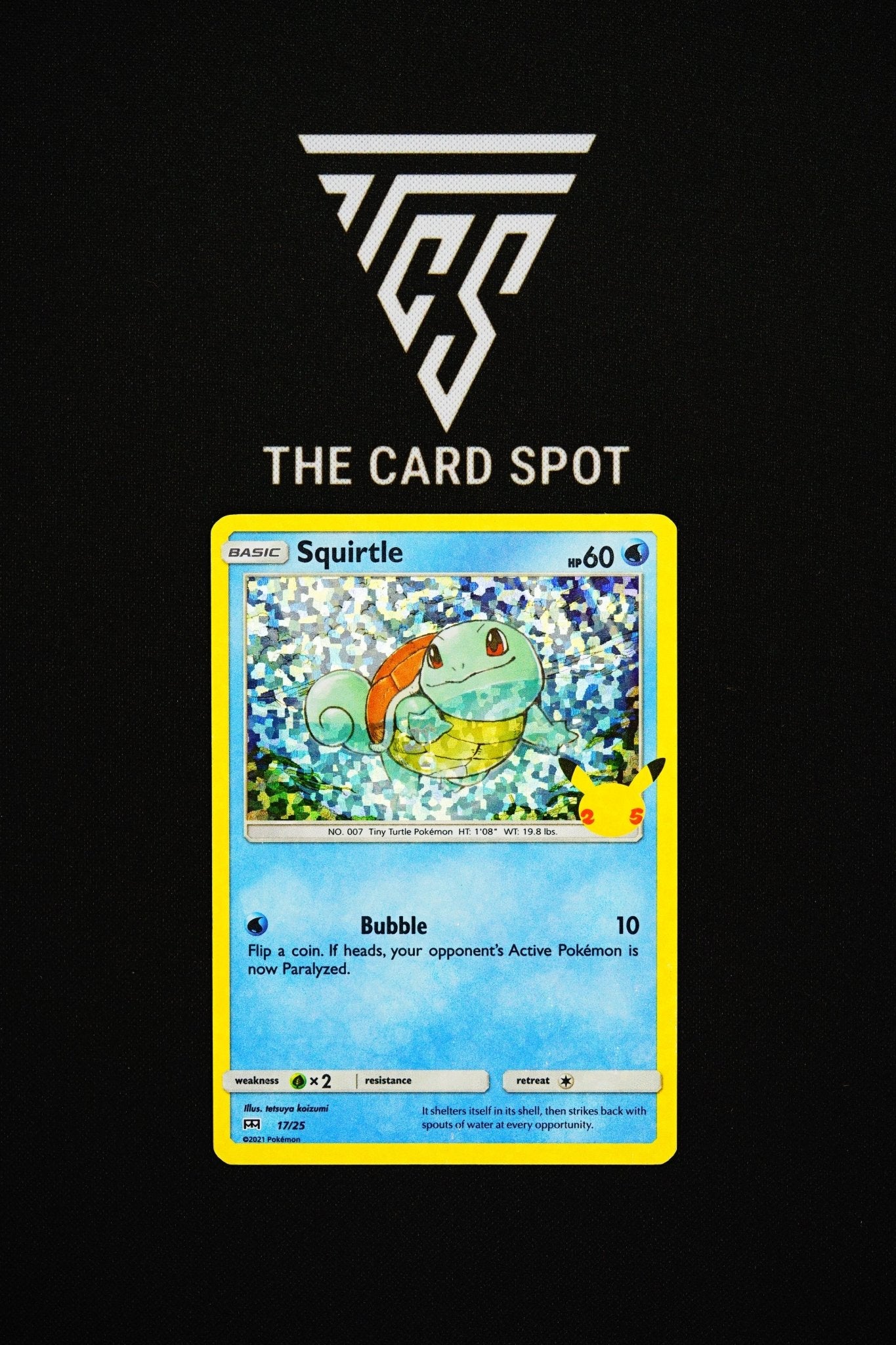 how much does it cost to have trading cards graded 17/25 Squirtle Holo 25th Celebrations