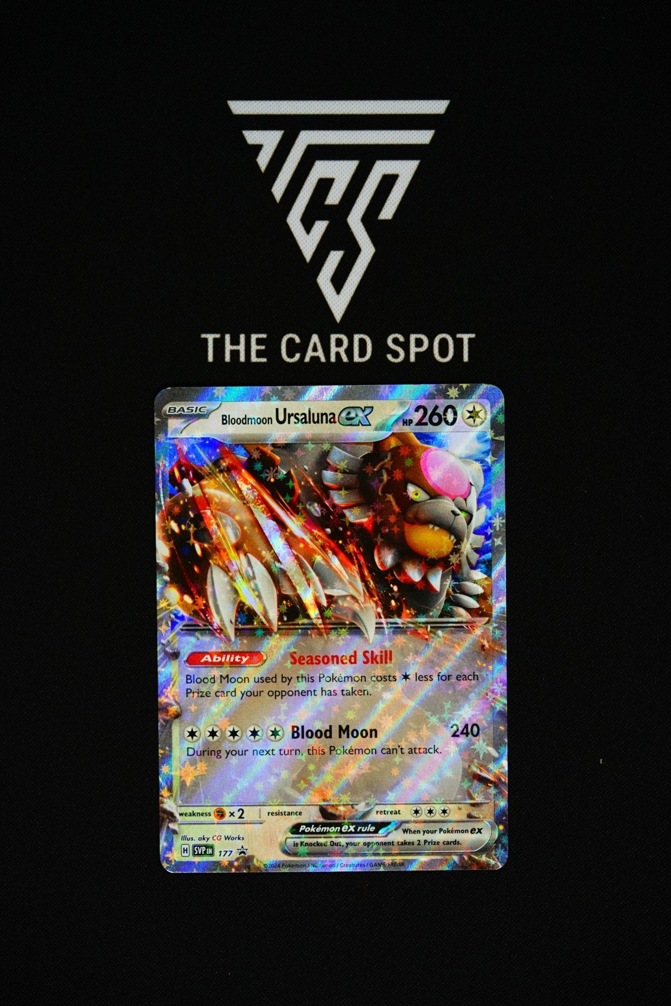 Pokémon Single Bloodmoon Ursaluna ex (SVP 177