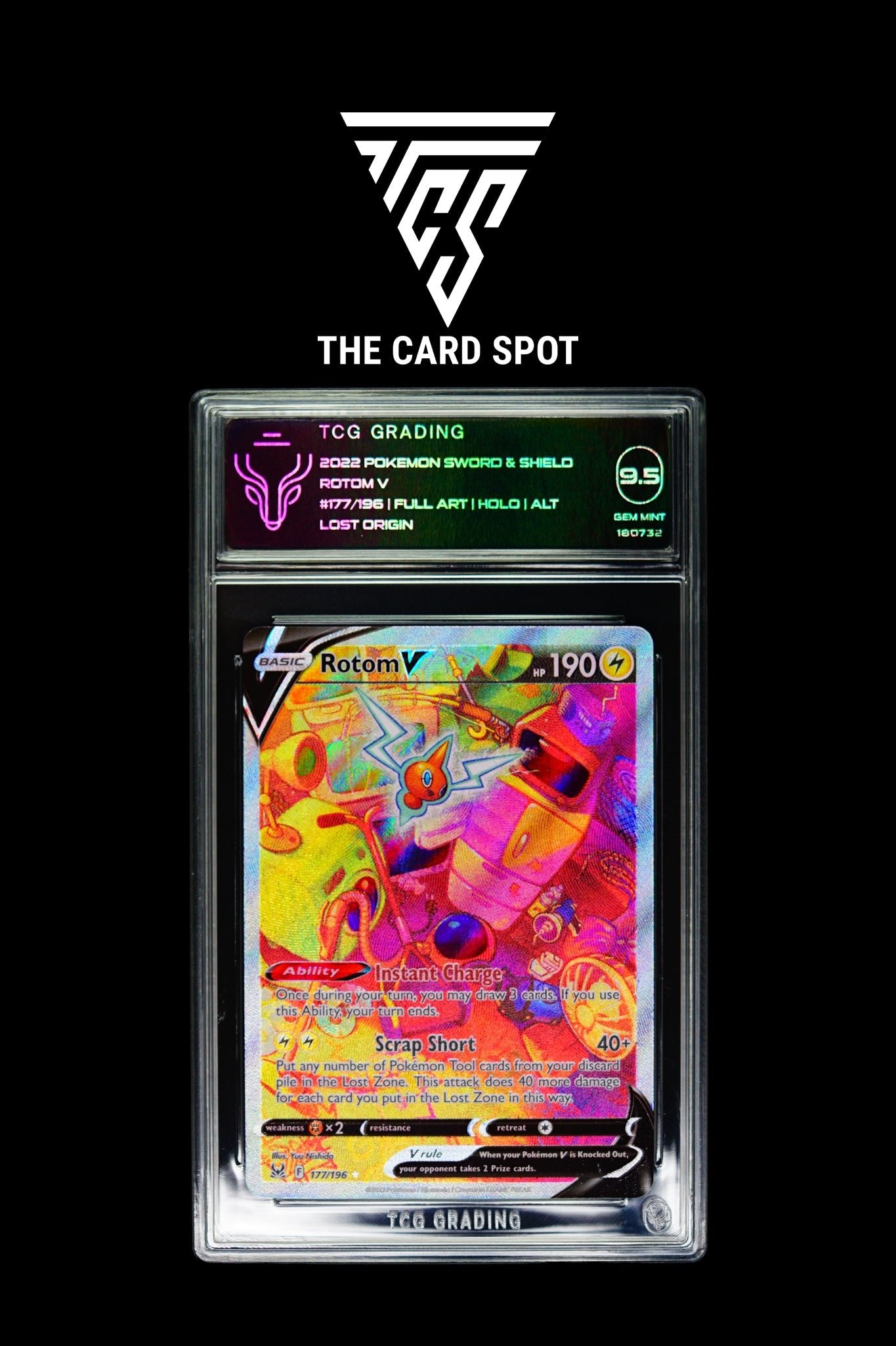 Pokemon Card: Rotom Alt Art TCG 9.5 LOST ORIGIN THE CARD SPOT PTY LTD. Pokemon Card: Rotom Alt Art TCG 9.5 LOST ORIGIN THE CARD SPOT PTY LTD.