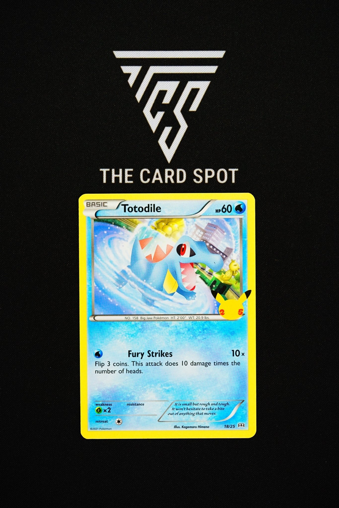 18/25 Totodile 25th Celebrations - Pokemon TCG - THE CARD SPOT PTY LTD.