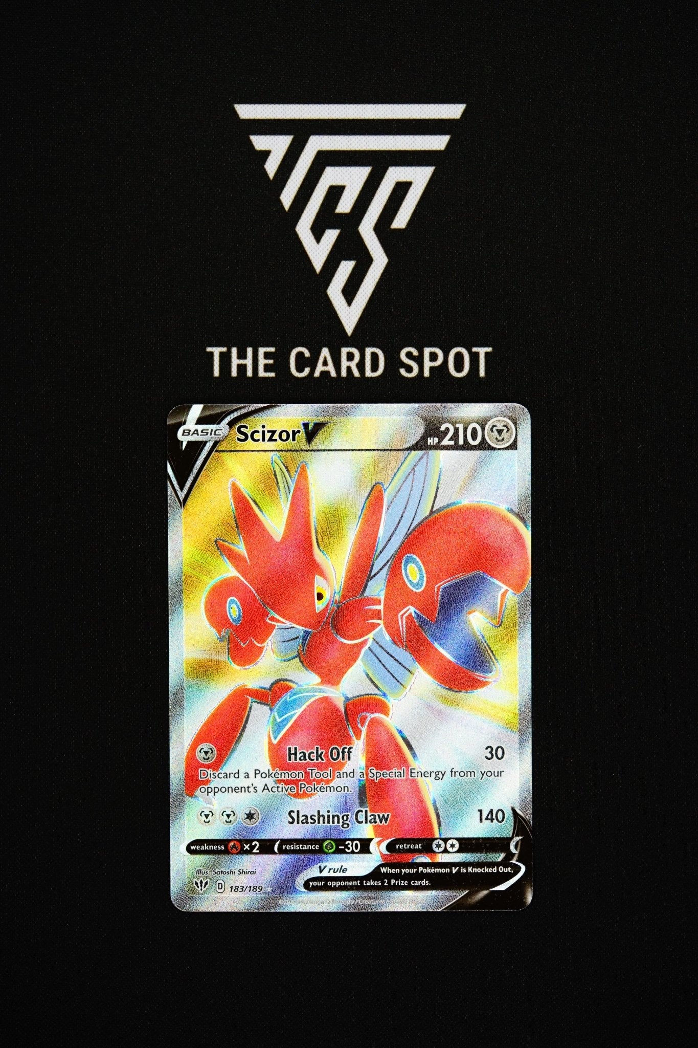 scizor v pokemon card 183/189 Scizor V