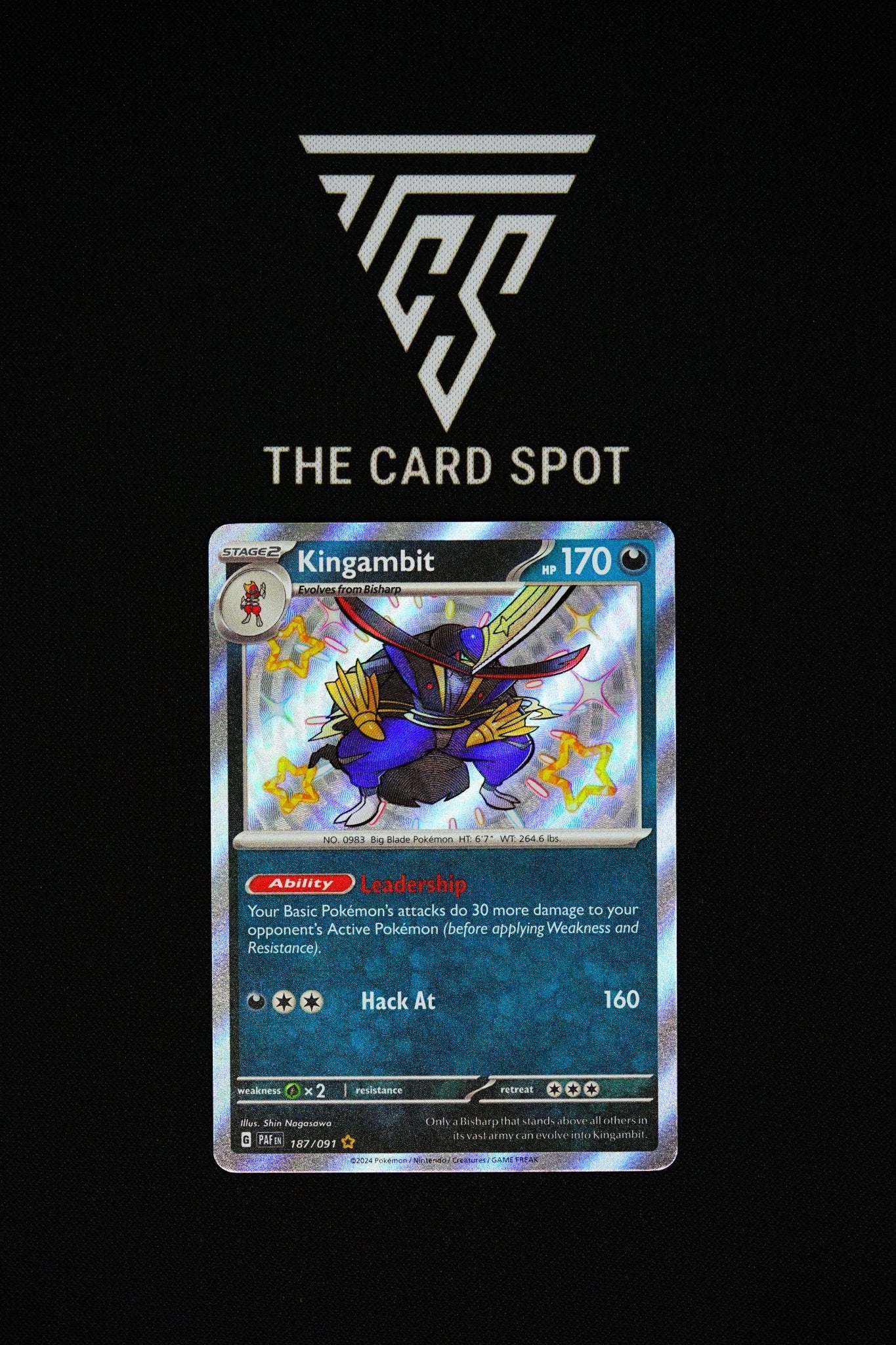 187/091 - Kingambit - Pokemon TCG THE CARD SPOT PTY LTD. 187/091 - Kingambit - Pokemon TCG THE CARD SPOT PTY LTD.