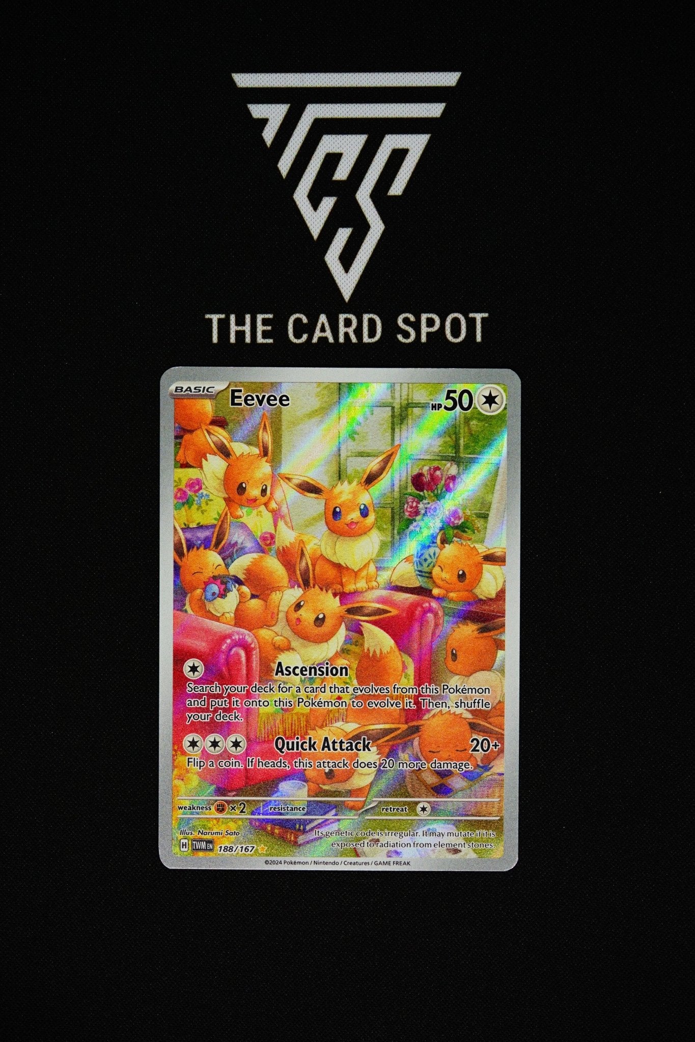 188 167 pokemon card 188/167 - Eevee