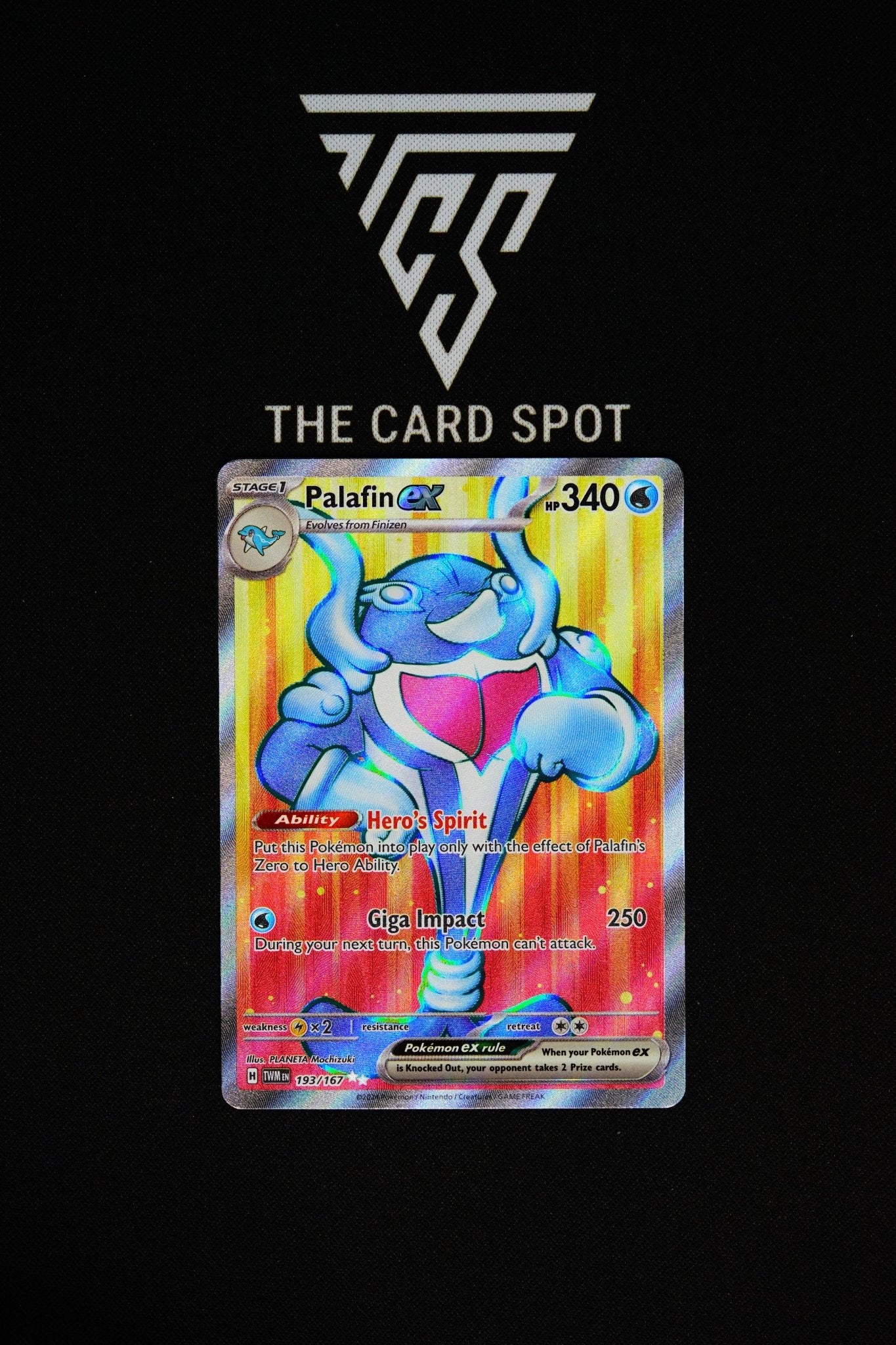 193/167 - Palafin ex - Pokemon TCG THE CARD SPOT PTY LTD. 193/167 - Palafin ex - Pokemon TCG THE CARD SPOT PTY LTD.
