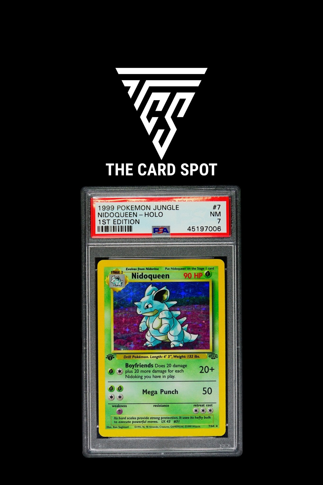 1999 Nidoqueen 1st Edition - PSA 7 Pokemon TCG THE CARD SPOT PTY LTD. 1999 Nidoqueen 1st Edition - PSA 7 Pokemon TCG THE CARD SPOT PTY LTD.