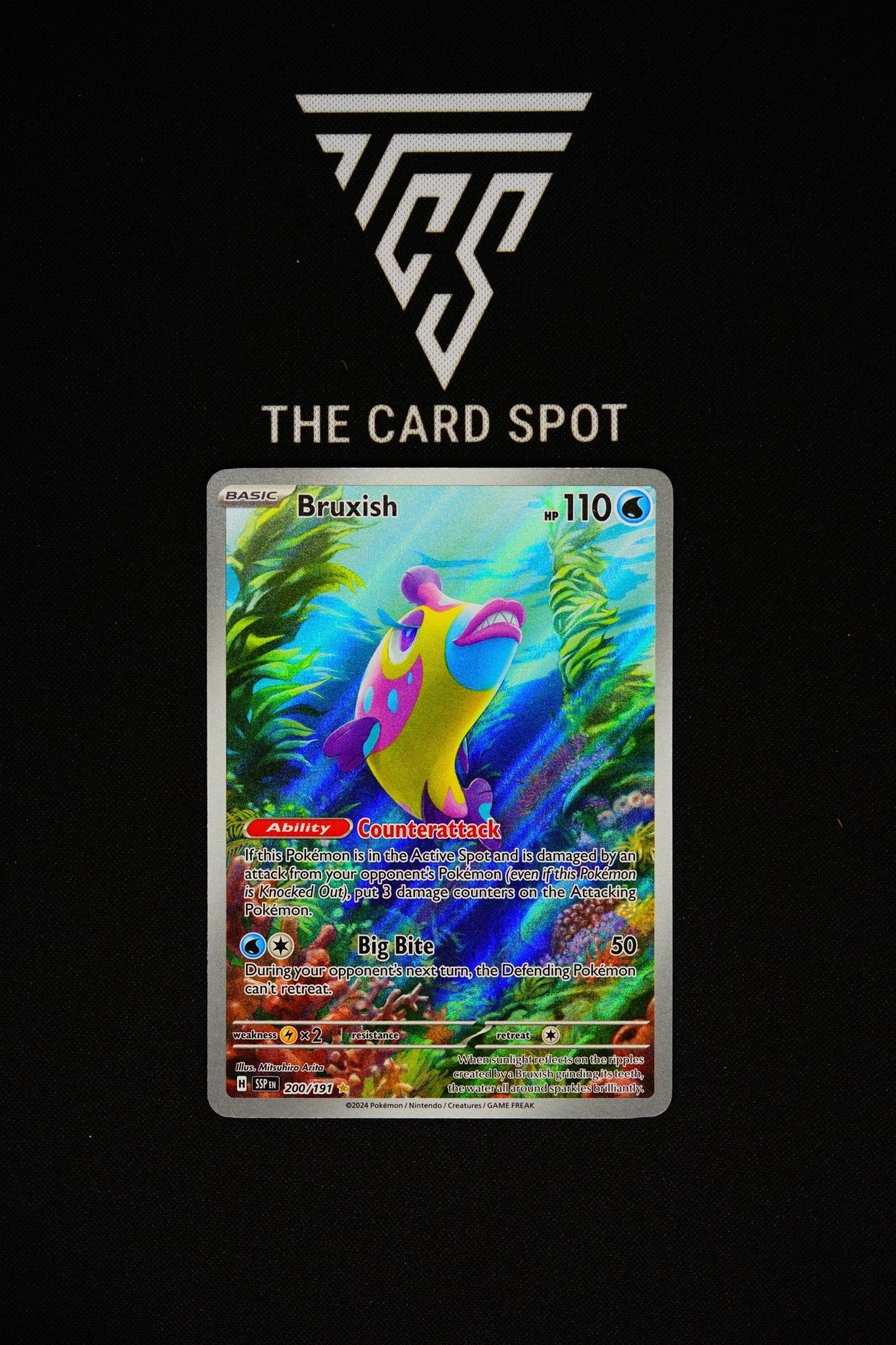 bruxish pokemon card Amazon.com: Pokemon - Bruxish 200/191 - Surging Sparks main image 0