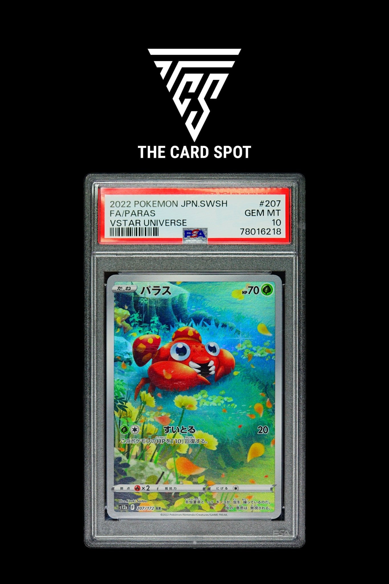 207/172 - Paras PSA 10 - Pokemon TCG - THE CARD SPOT PTY LTD.
